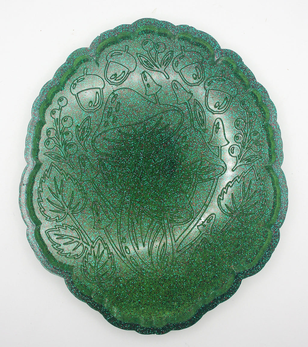 Resin Mushroom Woodsy Trinket Tray | | Wiccan Center