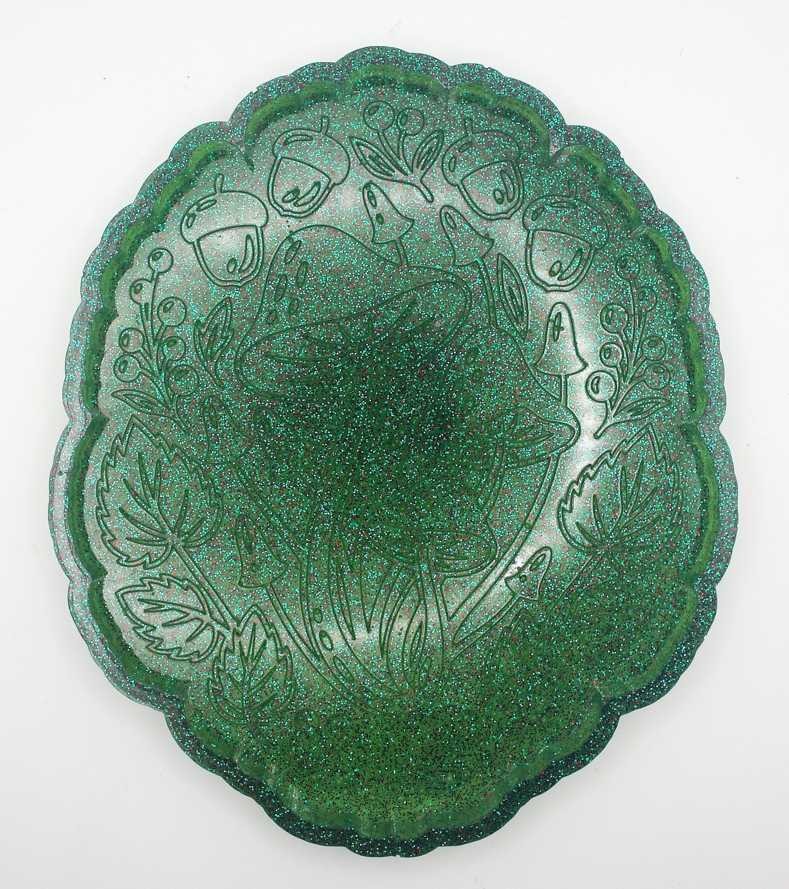 Resin Mushroom Woodsy Trinket Tray | | Wiccan Center