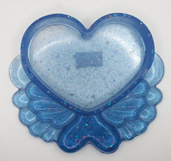 Resin Heart Wing Trinket Tray | | Wiccan Center