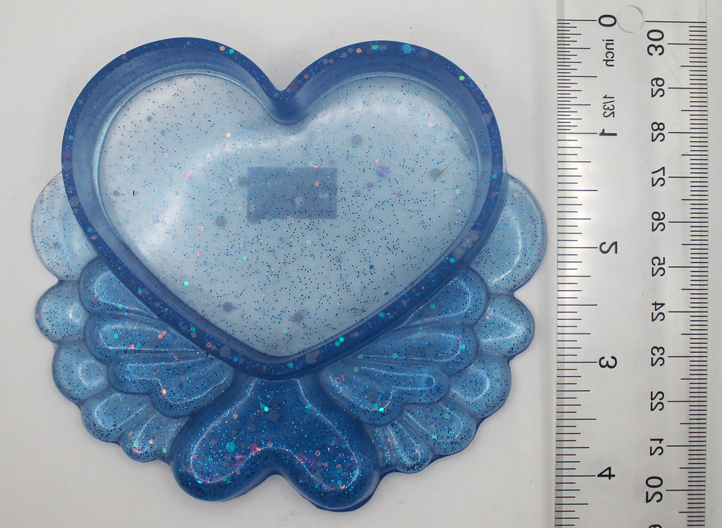 Resin Heart Wing Trinket Tray | | Wiccan Center