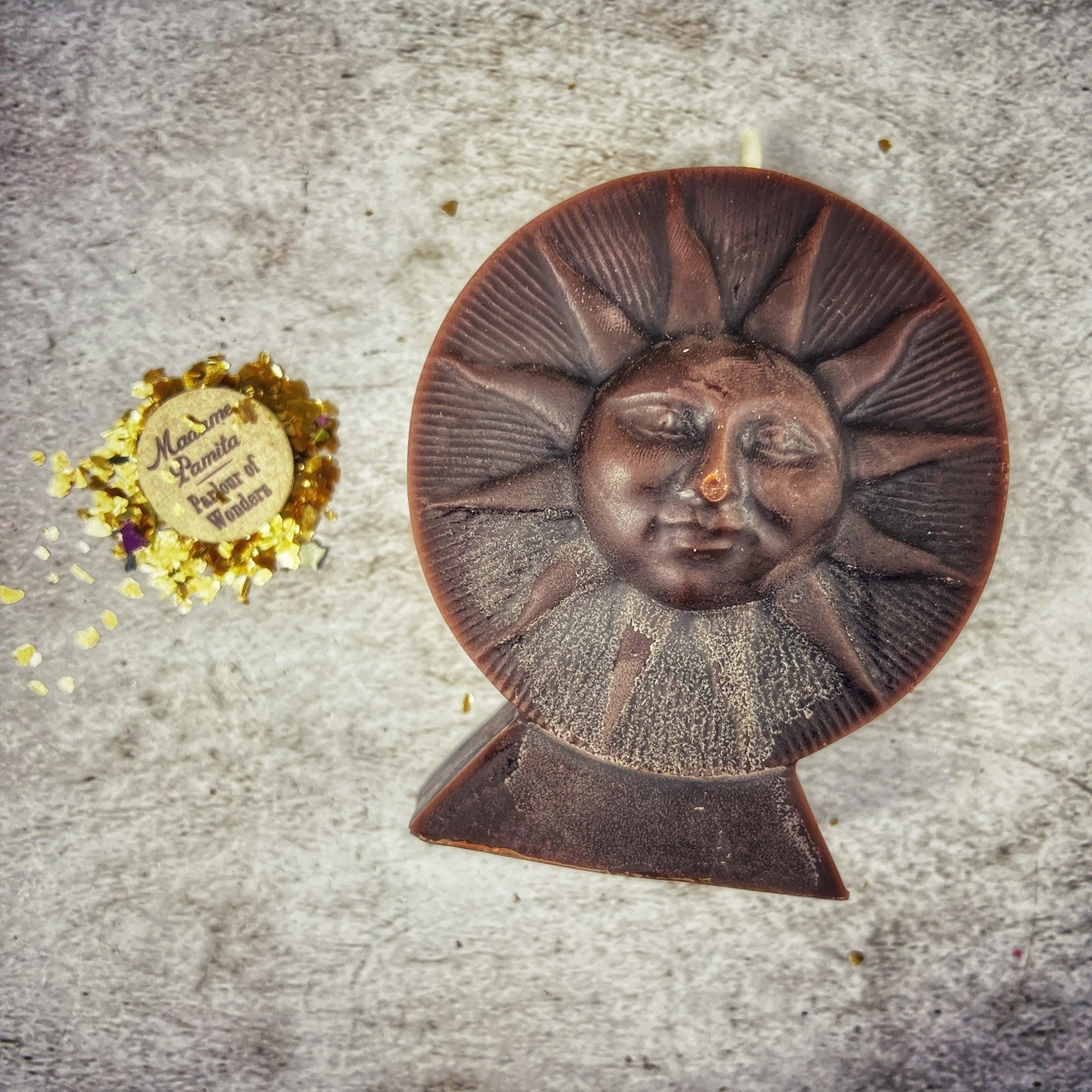 Beeswax Bright Sun Spell Candle - Success, Fame & Radiant Energy Magic | Beeswax Candle | Wiccan Center