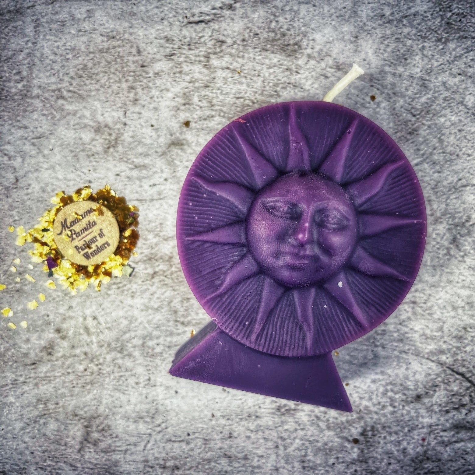 Beeswax Bright Sun Spell Candle - Success, Fame & Radiant Energy Magic | Beeswax Candle | Wiccan Center
