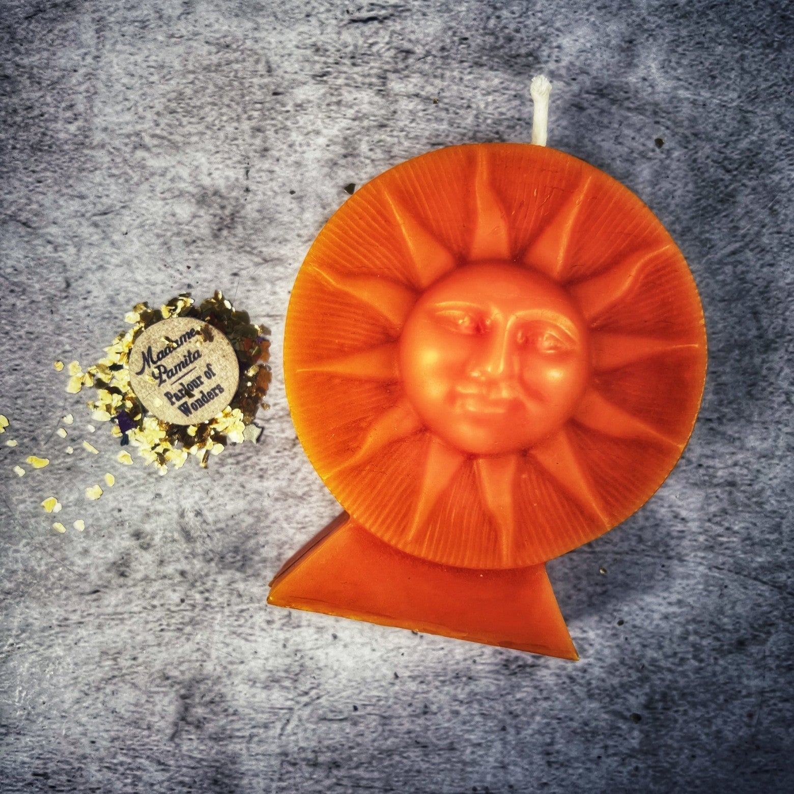 Beeswax Bright Sun Spell Candle - Success, Fame & Radiant Energy Magic | Beeswax Candle | Wiccan Center