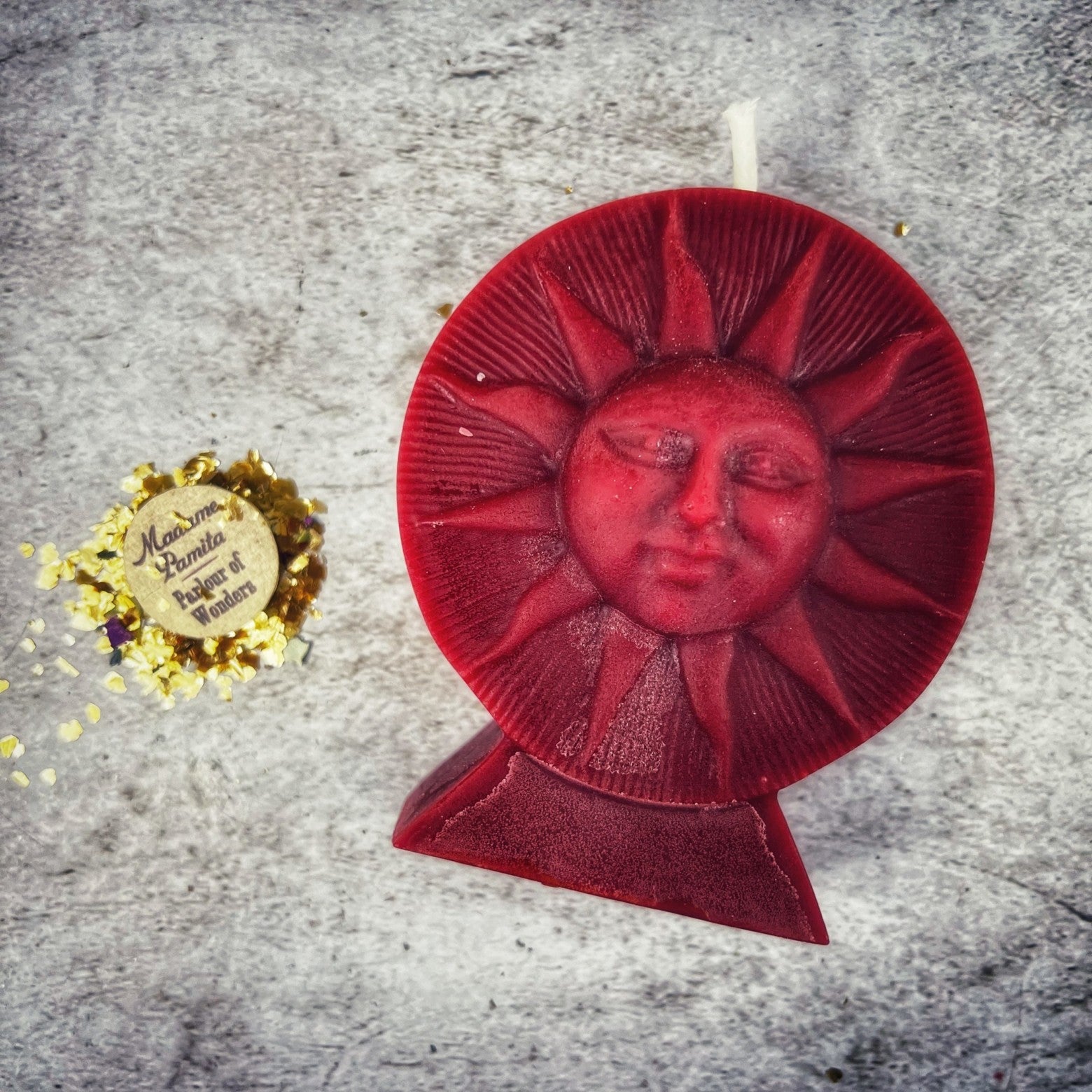Beeswax Bright Sun Spell Candle - Success, Fame & Radiant Energy Magic | Beeswax Candle | Wiccan Center
