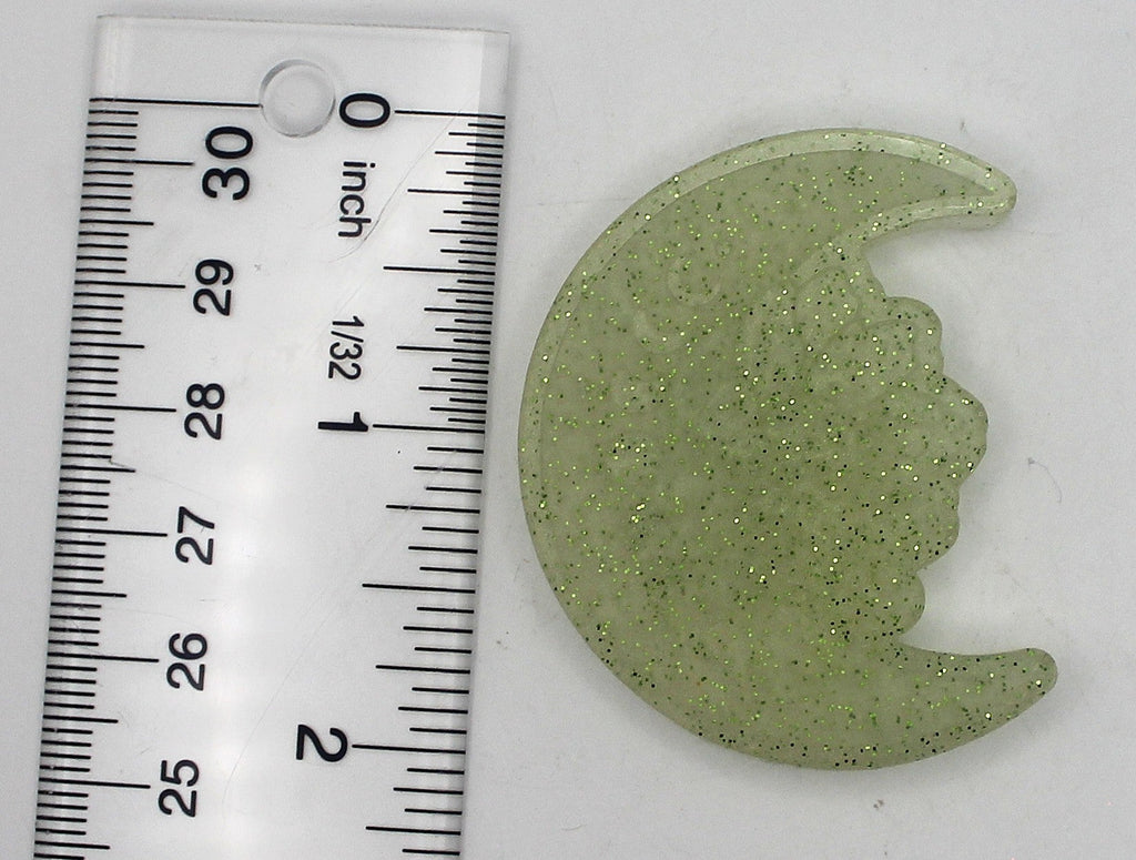 Resin Moon with Phases and Flower | | Wiccan Center