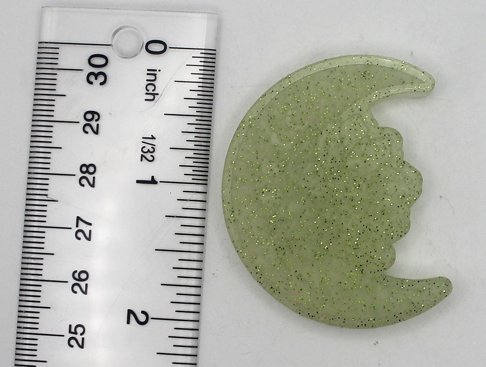 Resin Moon with Phases and Flower | | Wiccan Center