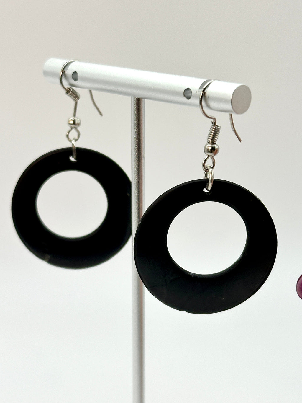 SHUNGITE EARRINGS! - EMF Protection - Hand Cut Genuine Natural Shungite Earring High Quality Black Lustrous Gemstone from Russia