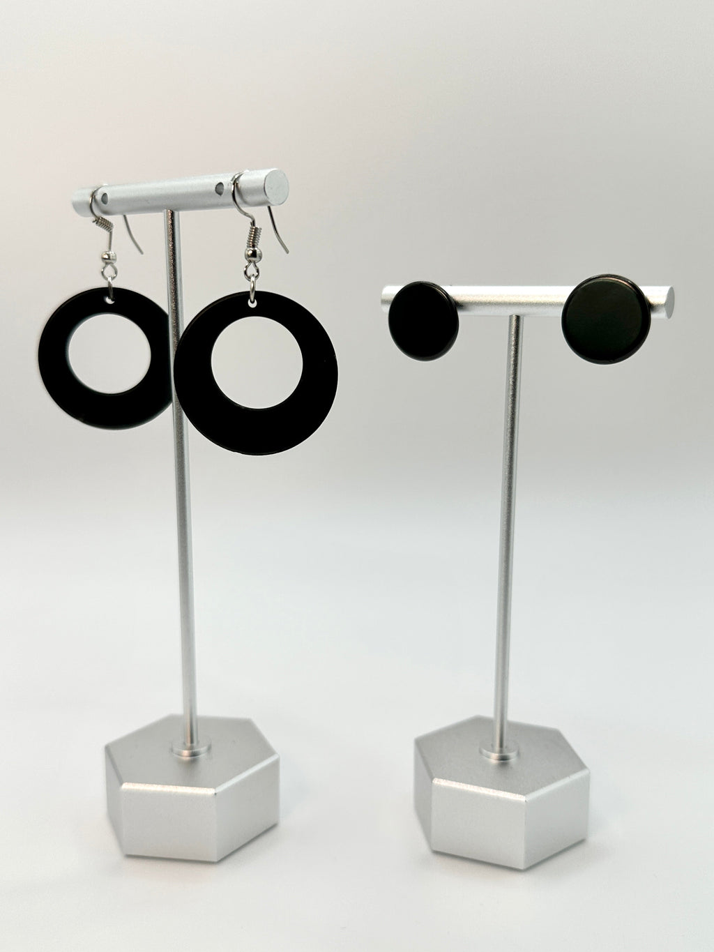 SHUNGITE EARRINGS! - EMF Protection - Hand Cut Genuine Natural Shungite Earring High Quality Black Lustrous Gemstone from Russia