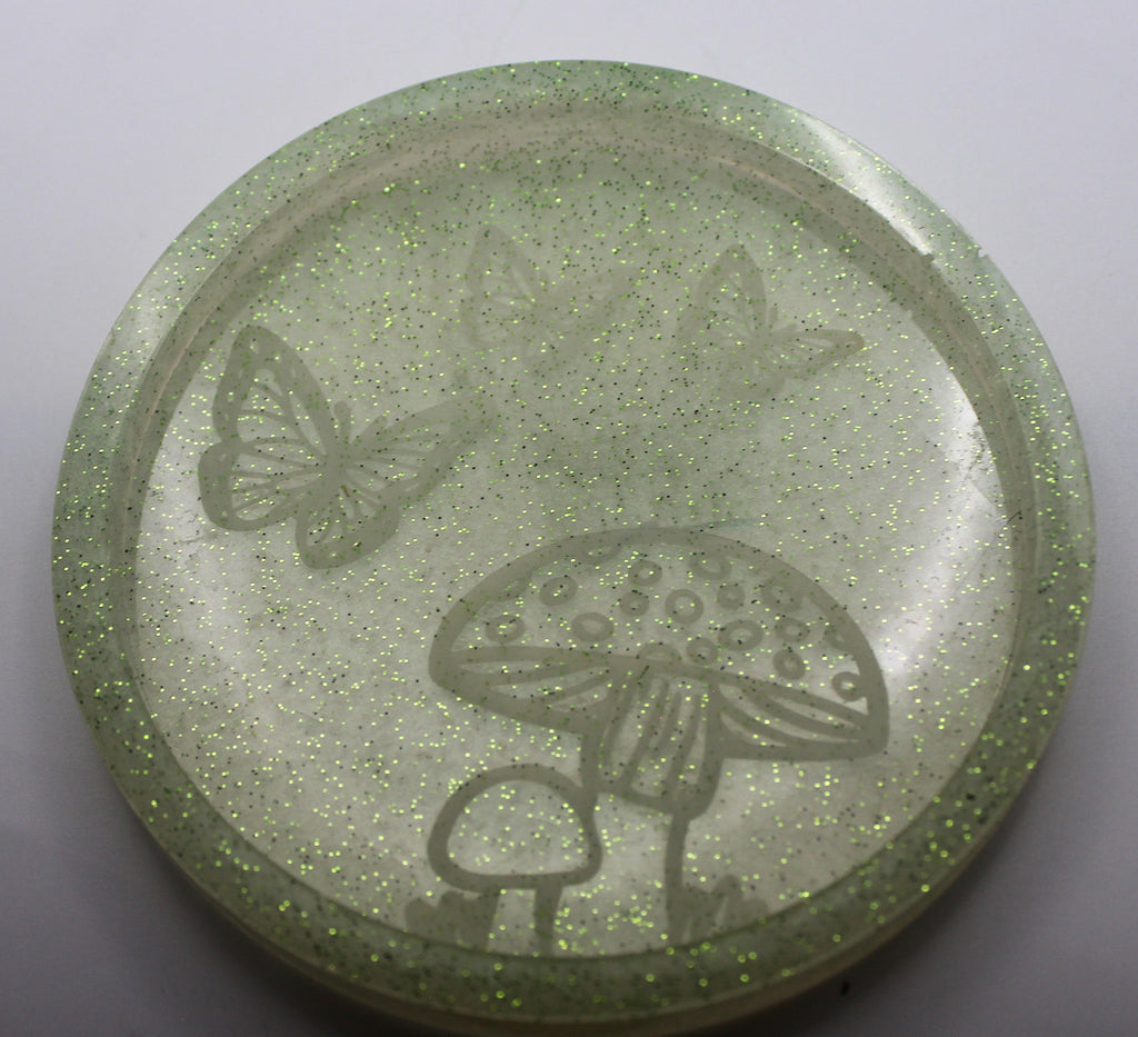 Resin Mushroom Butterfly Trinket Tray | | Wiccan Center