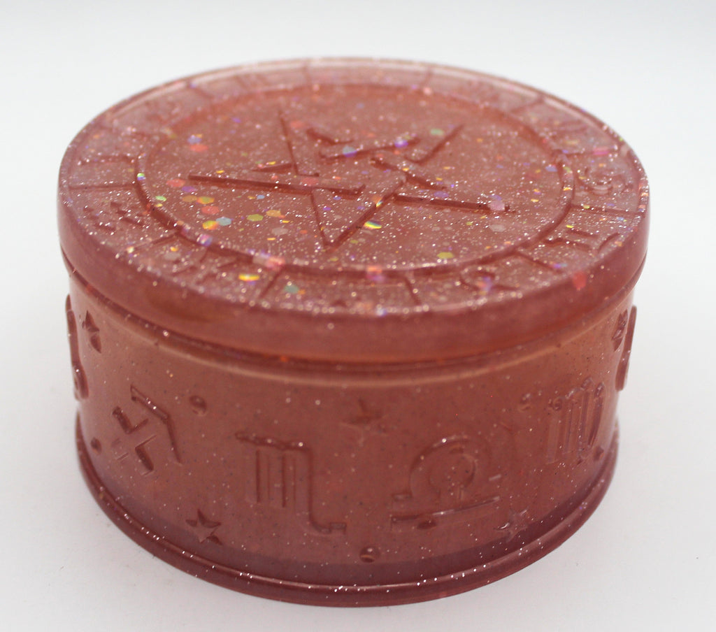 Zodiac Trinket Box with Sun and Star Lids | | Wiccan Center