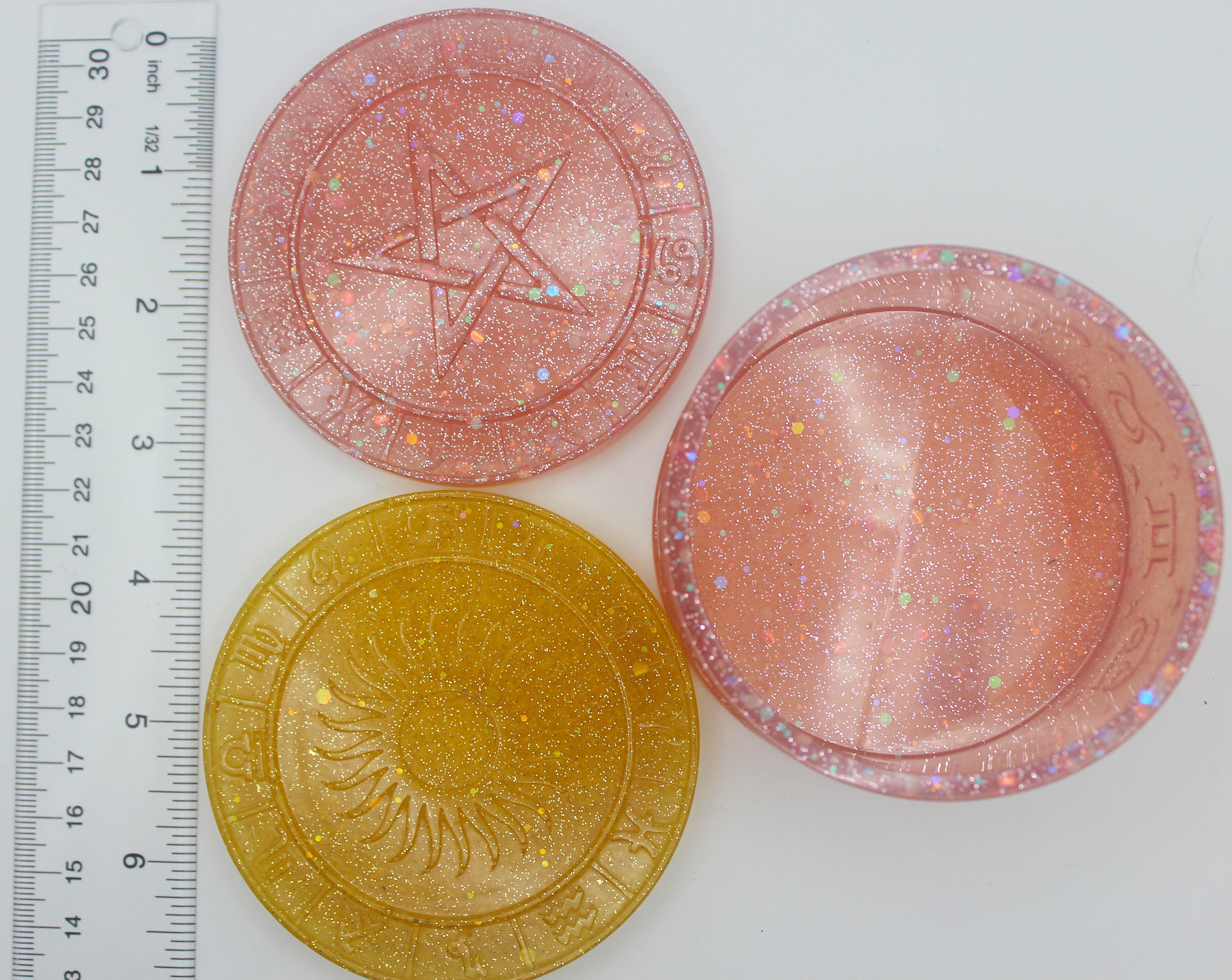 Zodiac Trinket Box with Sun and Star Lids | | Wiccan Center