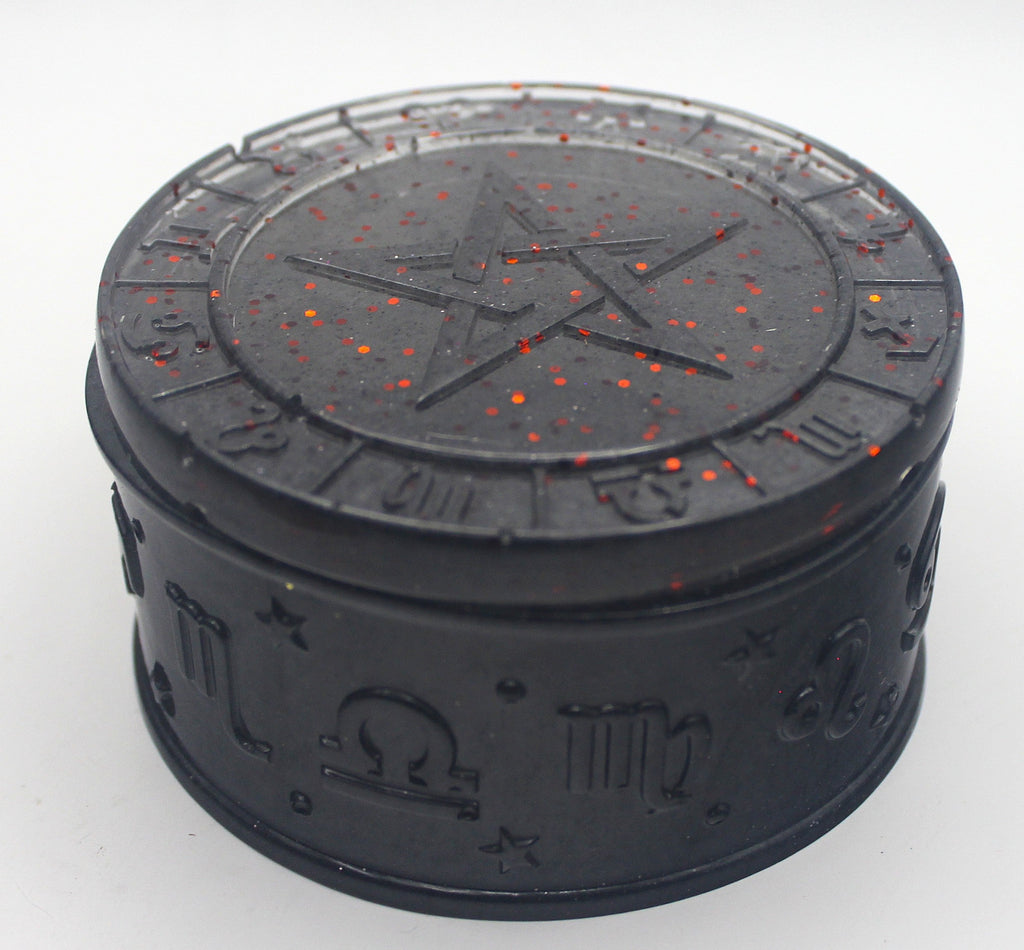Zodiac Trinket Box with Sun and Star Lids | | Wiccan Center