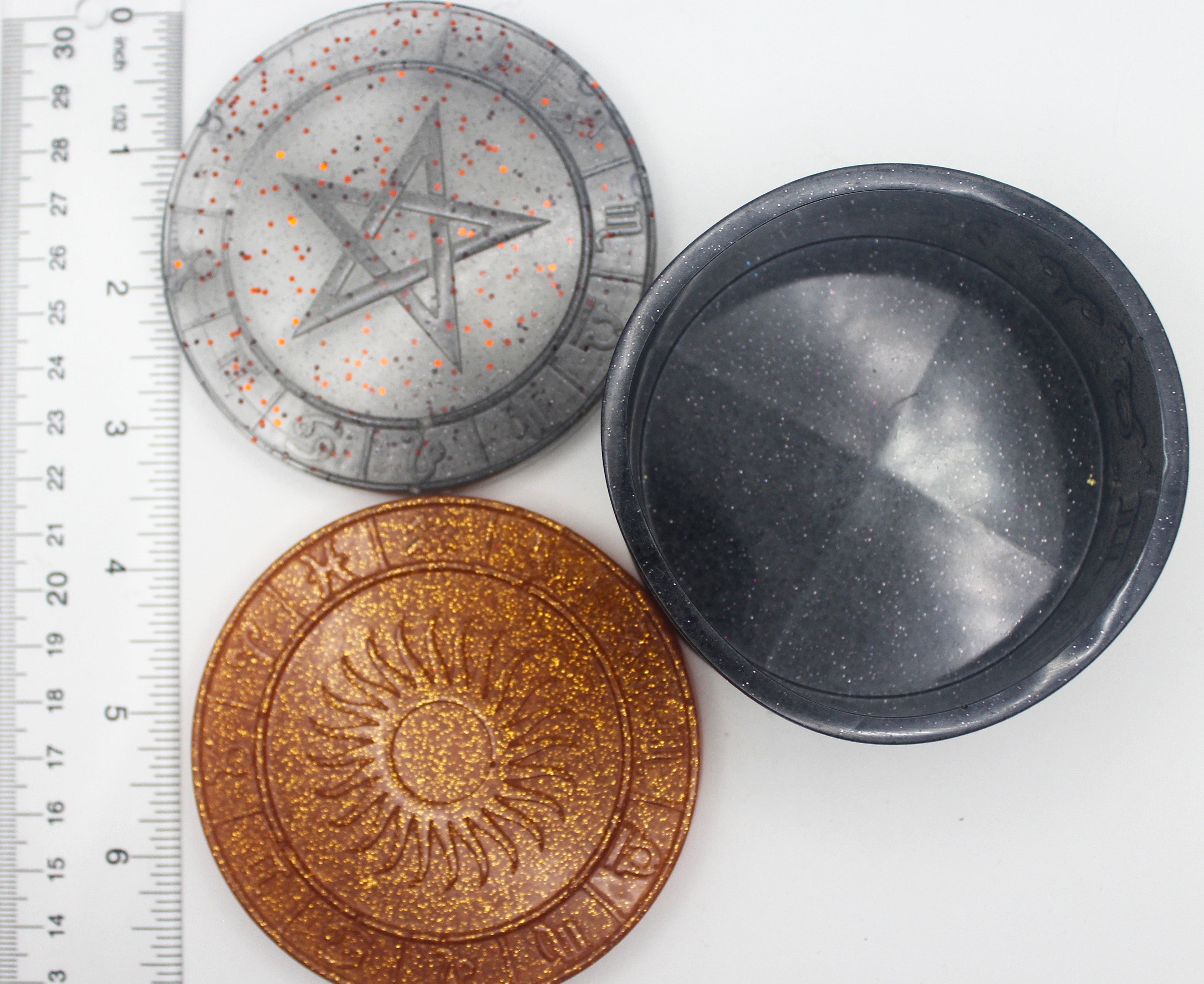 Zodiac Trinket Box with Sun and Star Lids | | Wiccan Center