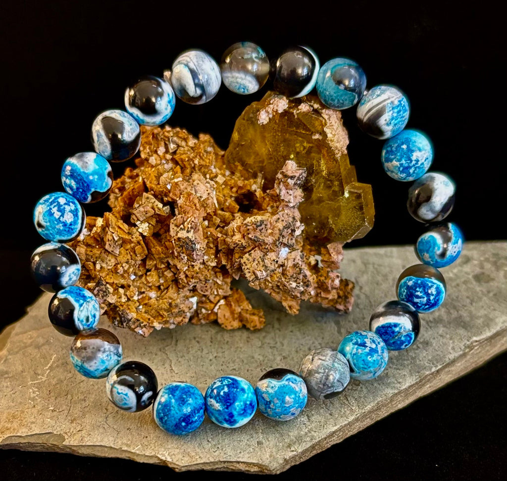 Memory & Focus Bracelet | Natural Bluestone Healing Bracelet for Clarity and Calm | | Wiccan Center
