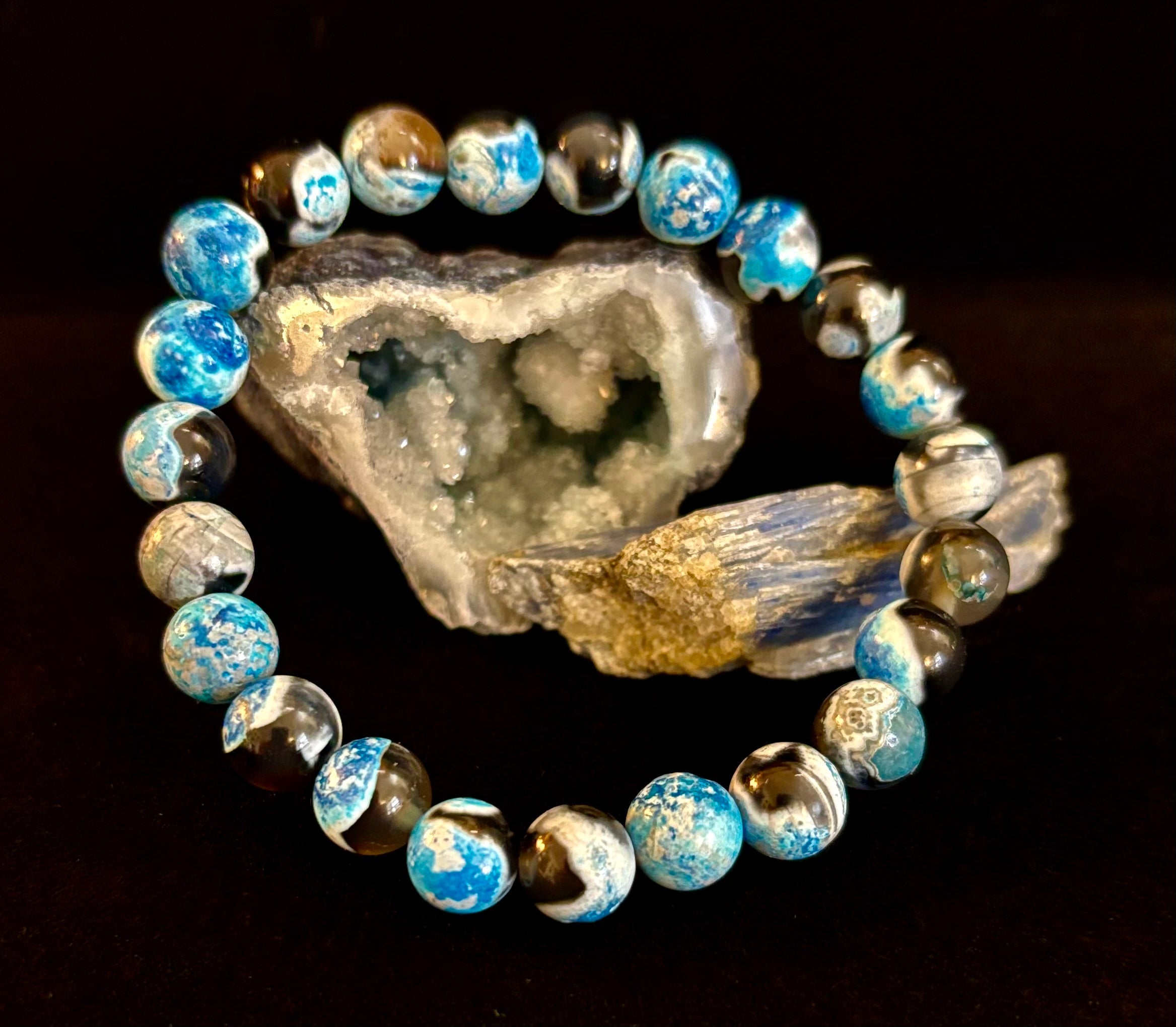 Memory & Focus Bracelet | Natural Bluestone Healing Bracelet for Clarity and Calm | | Wiccan Center