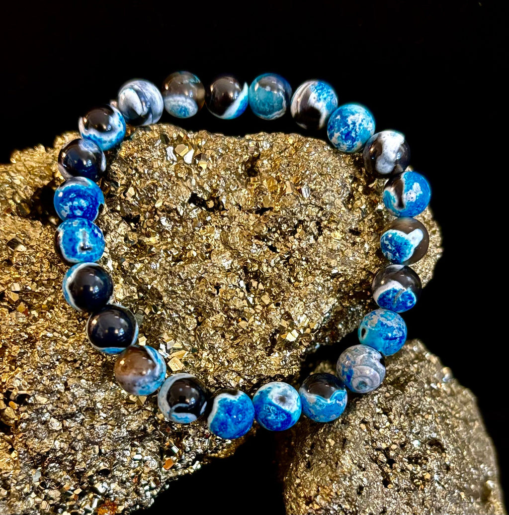Memory & Focus Bracelet | Natural Bluestone Healing Bracelet for Clarity and Calm | | Wiccan Center