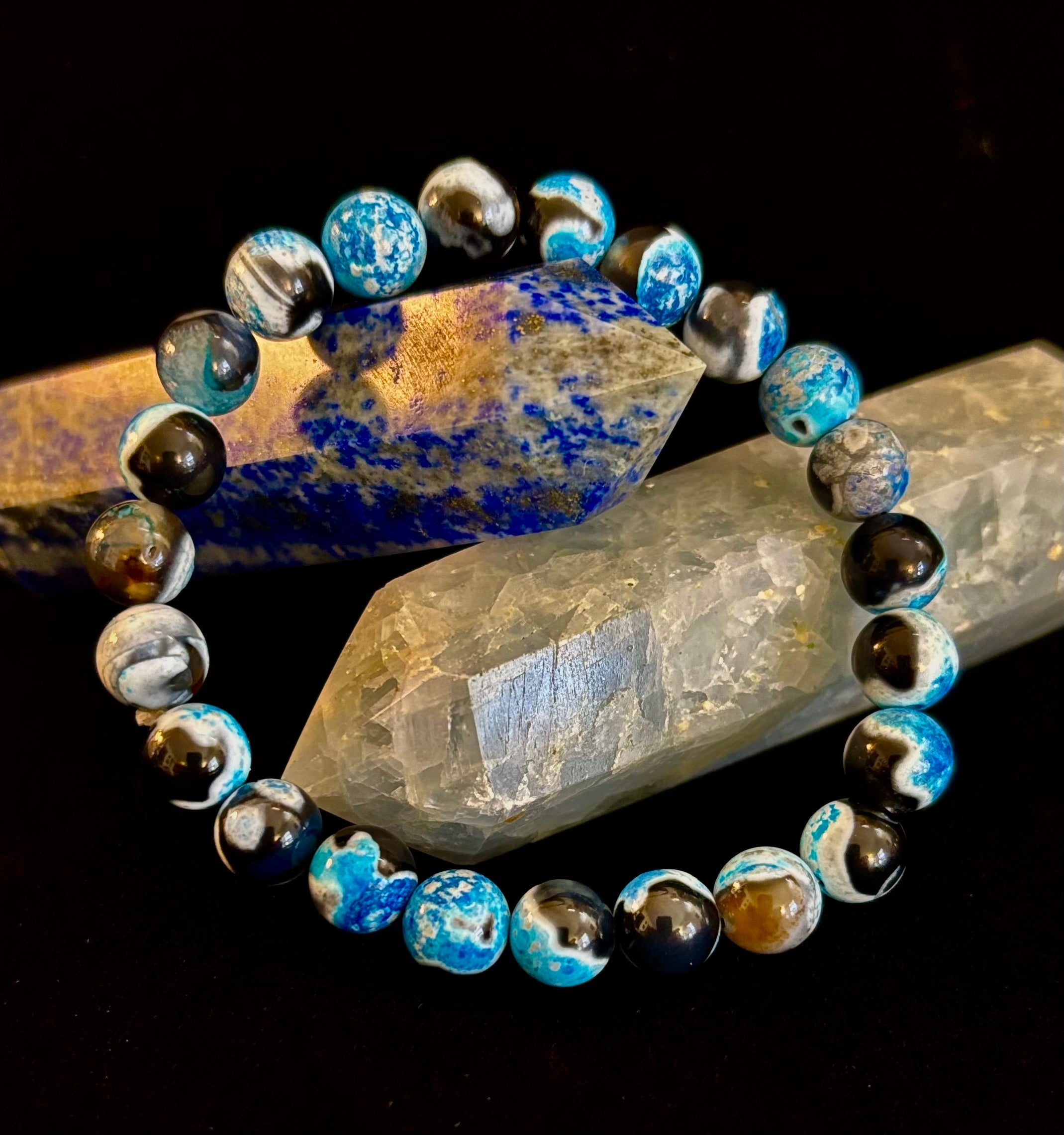 Memory & Focus Bracelet | Natural Bluestone Healing Bracelet for Clarity and Calm | | Wiccan Center