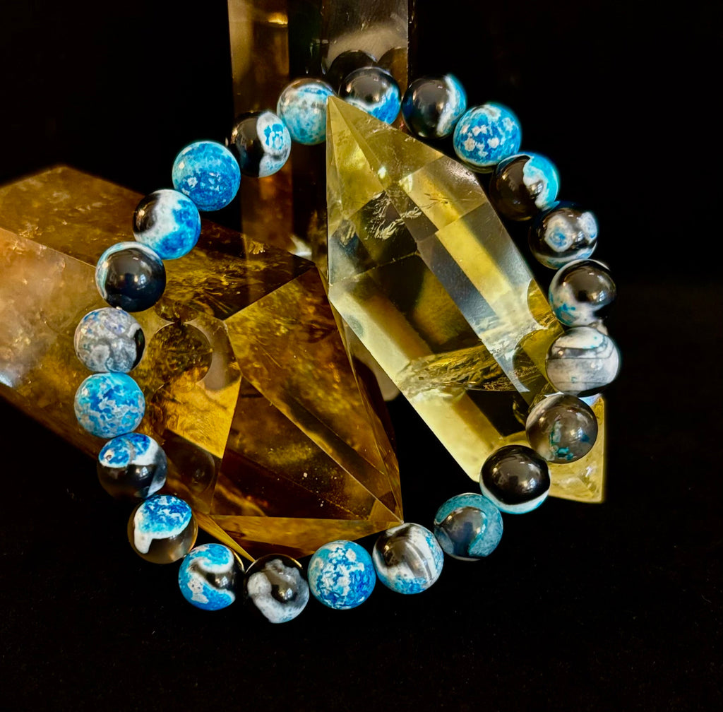 Memory & Focus Bracelet | Natural Bluestone Healing Bracelet for Clarity and Calm | | Wiccan Center