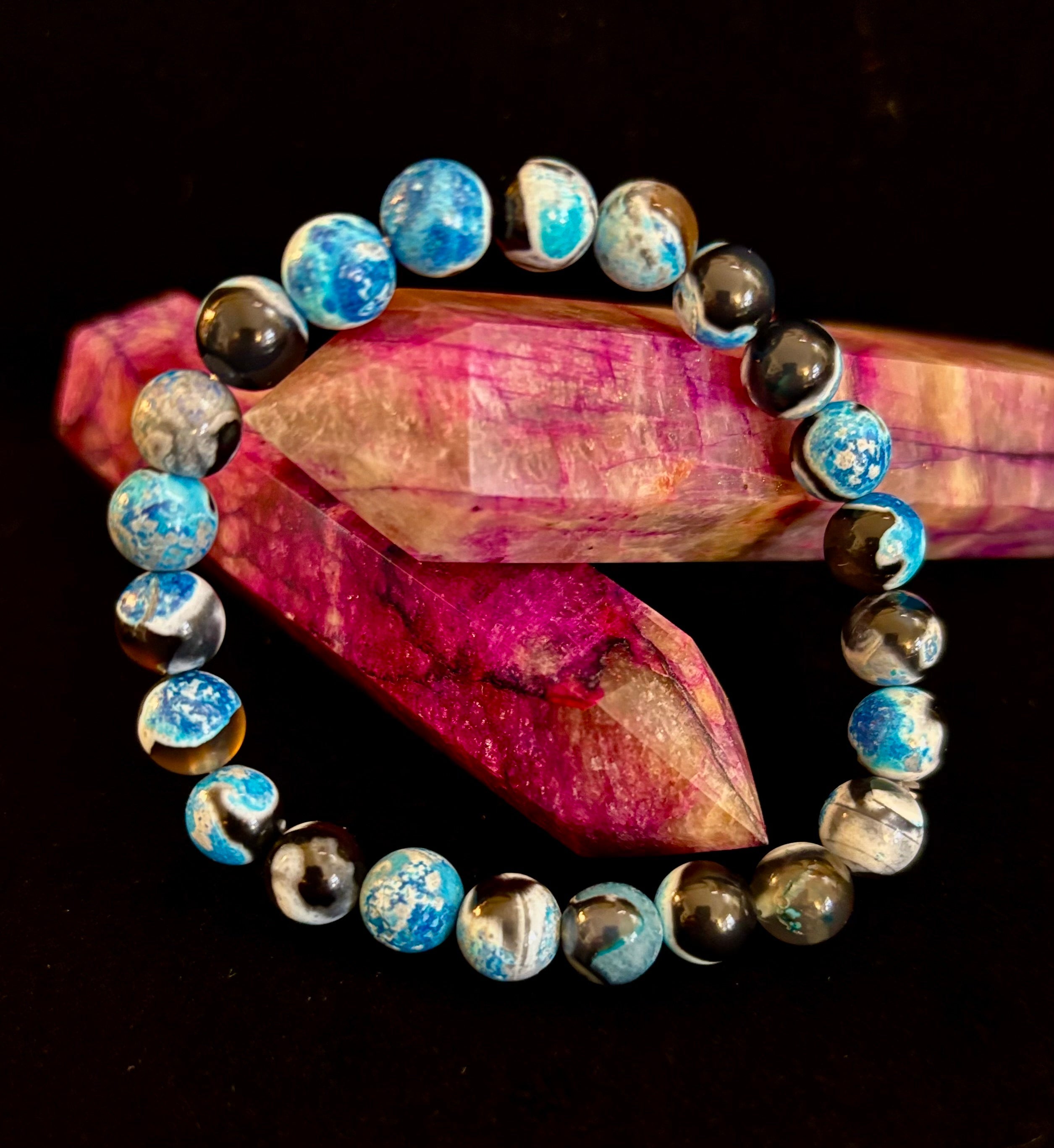 Memory & Focus Bracelet | Natural Bluestone Healing Bracelet for Clarity and Calm | | Wiccan Center