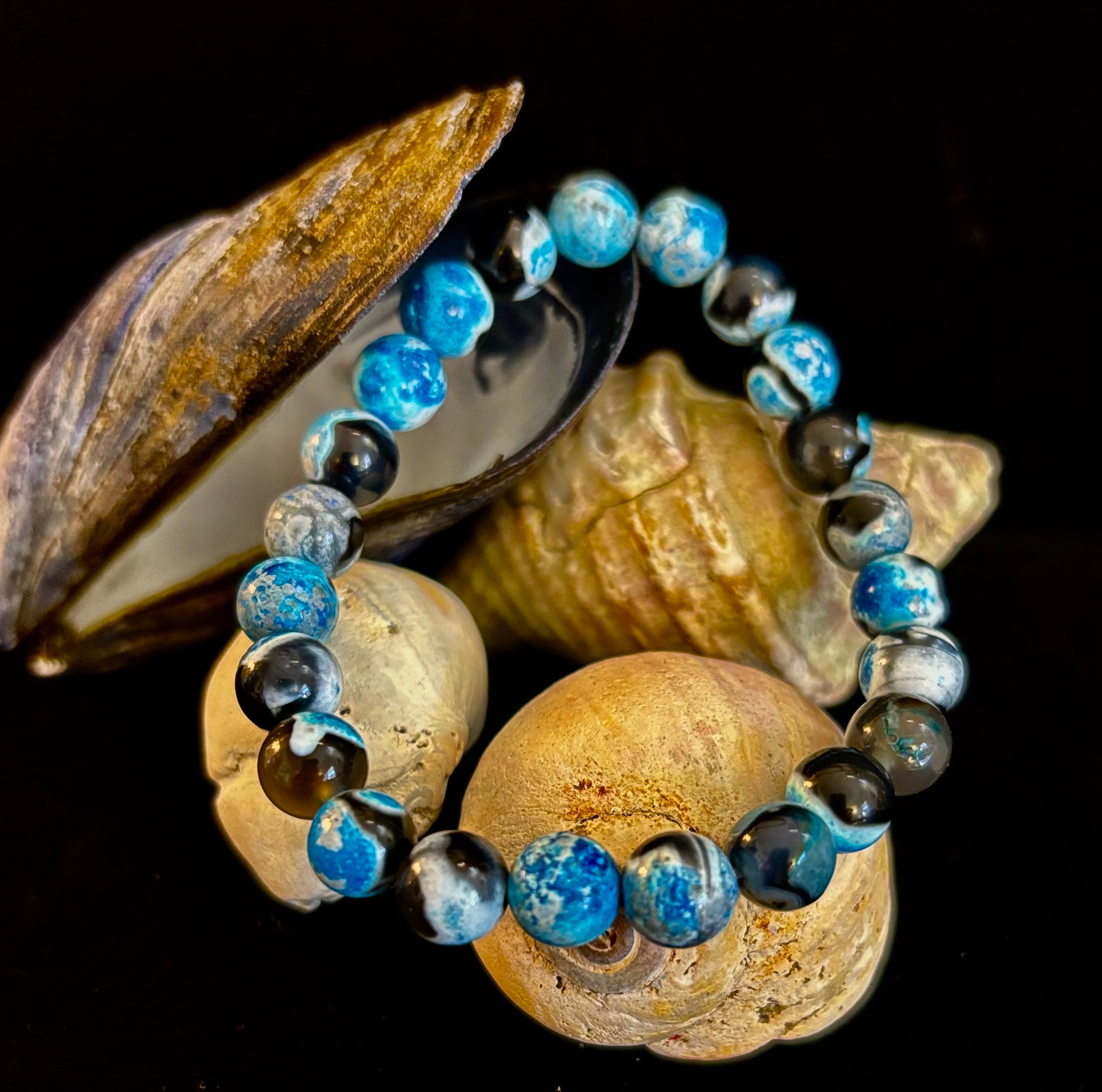 Memory & Focus Bracelet | Natural Bluestone Healing Bracelet for Clarity and Calm | | Wiccan Center