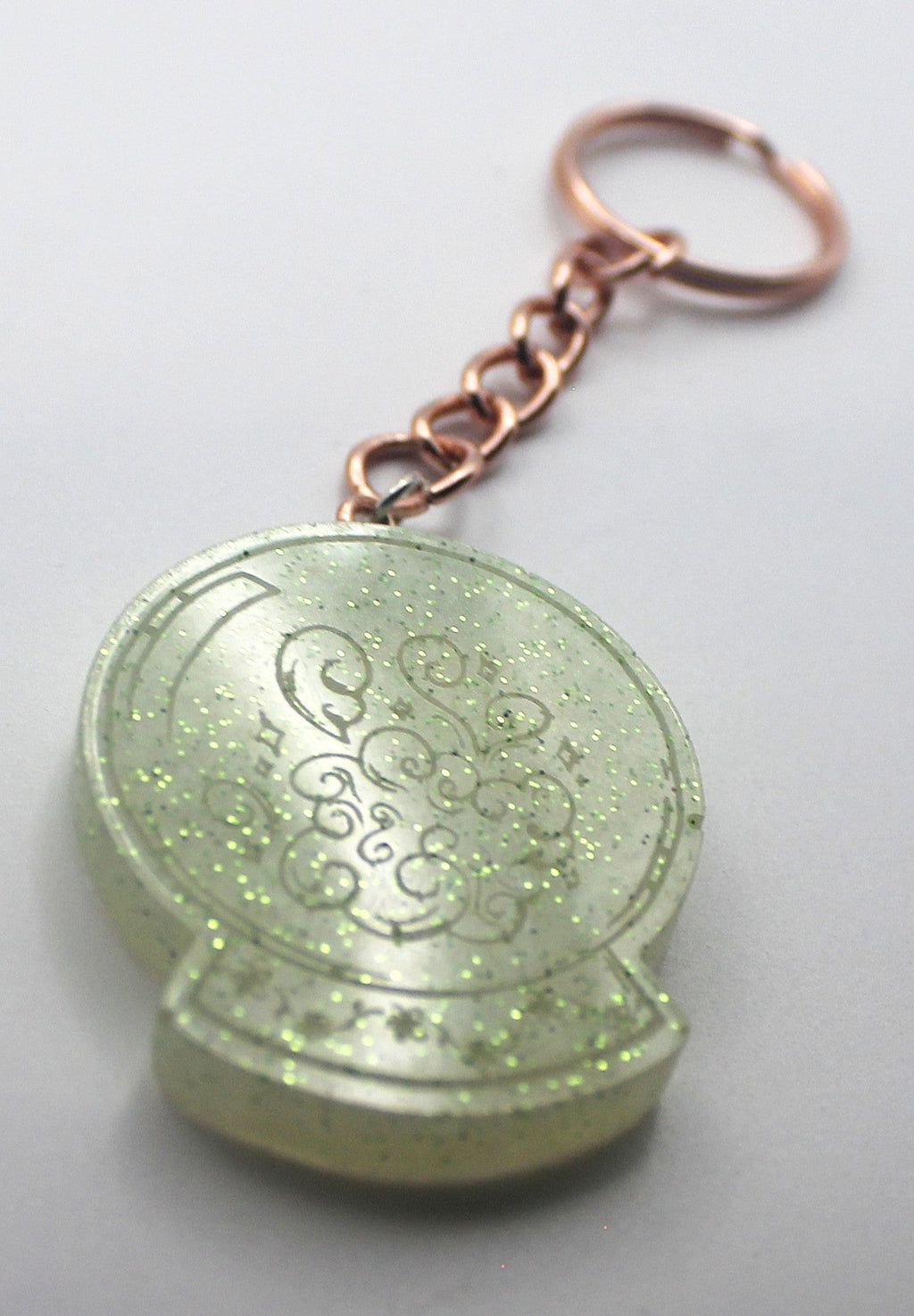 Resin Crystal Ball Keychain | | Wiccan Center