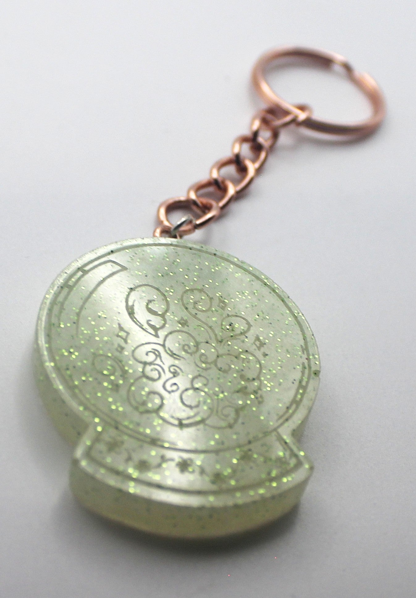 Resin Crystal Ball Keychain | | Wiccan Center