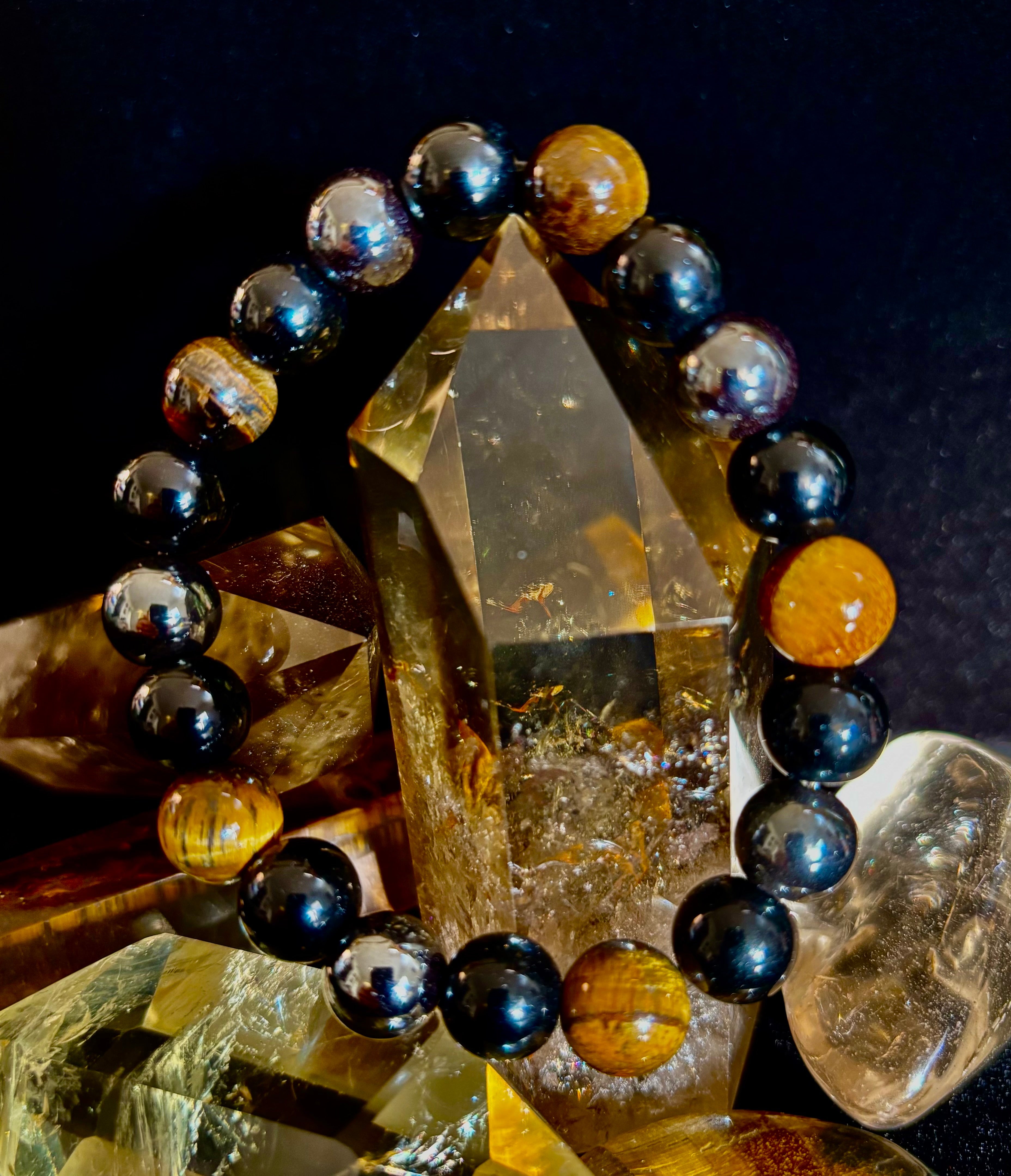 Protection Energy Bracelets – Red, Green, and Tiger Eye Options | | Wiccan Center