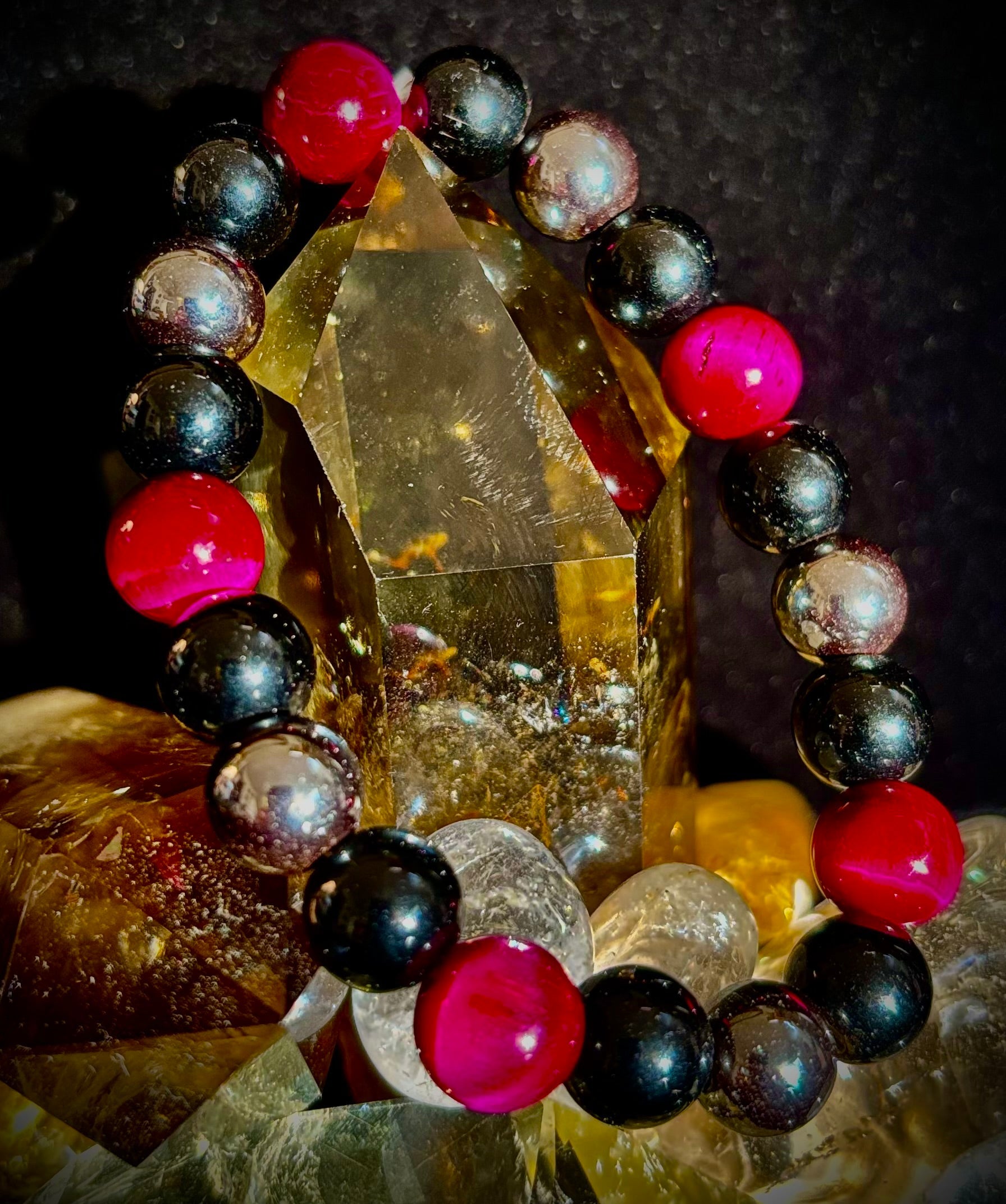 Protection Energy Bracelets – Red, Green, and Tiger Eye Options | | Wiccan Center