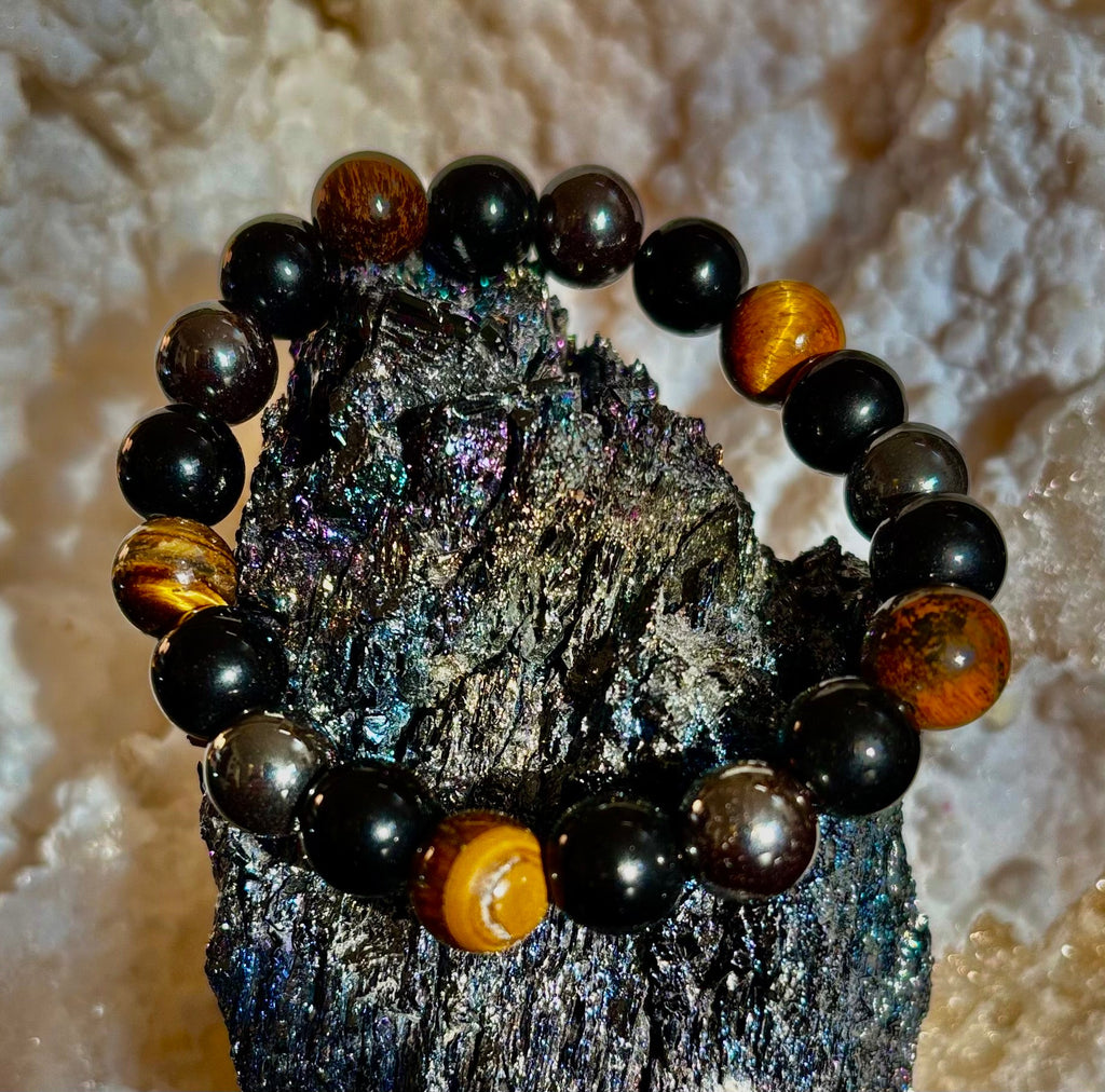 Protection Energy Bracelets – Red, Green, and Tiger Eye Options | | Wiccan Center