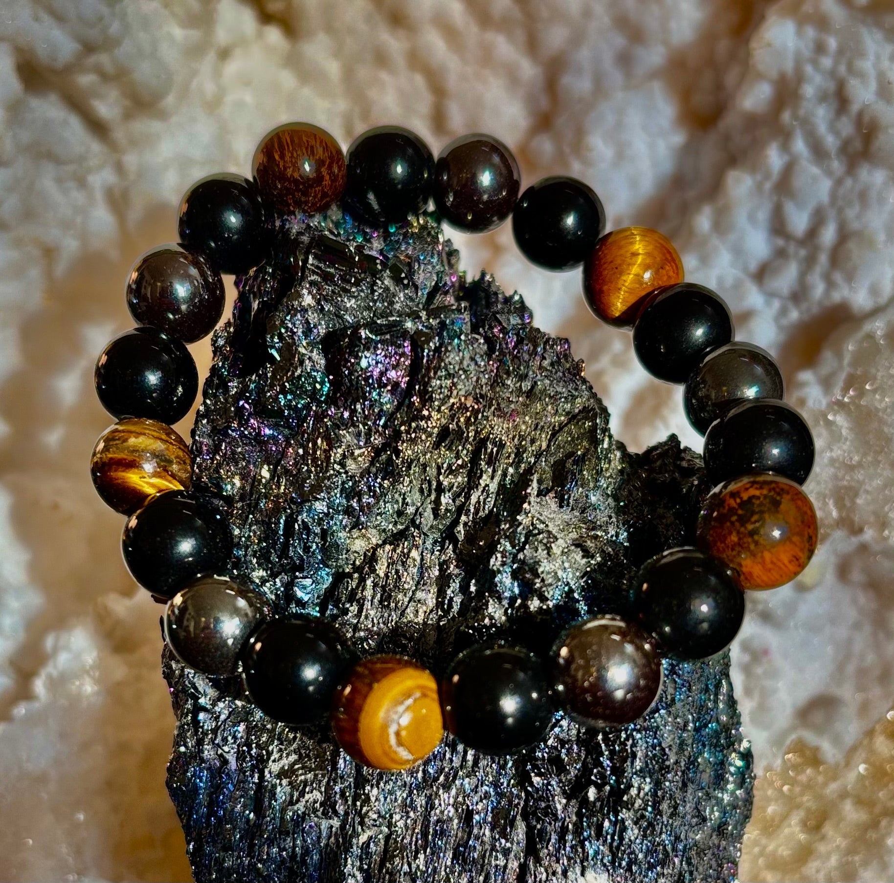 Protection Energy Bracelets – Red, Green, and Tiger Eye Options | | Wiccan Center