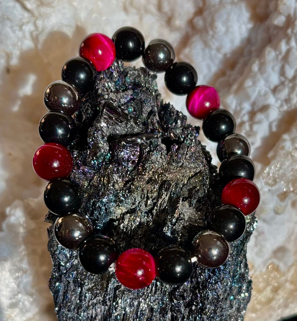 Protection Energy Bracelets – Red, Green, and Tiger Eye Options | | Wiccan Center