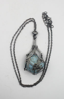 Metal Crystal Cage Necklace | | Wiccan Center