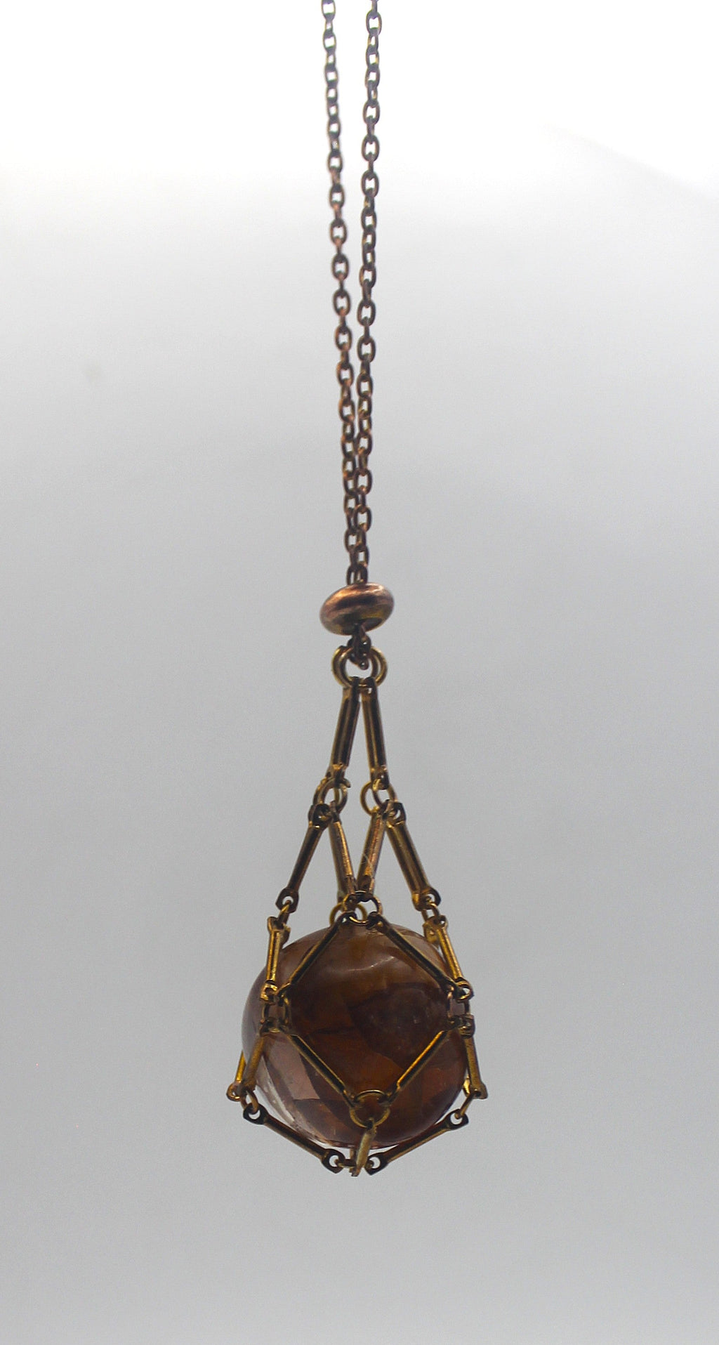 Metal Crystal Cage Necklace | | Wiccan Center