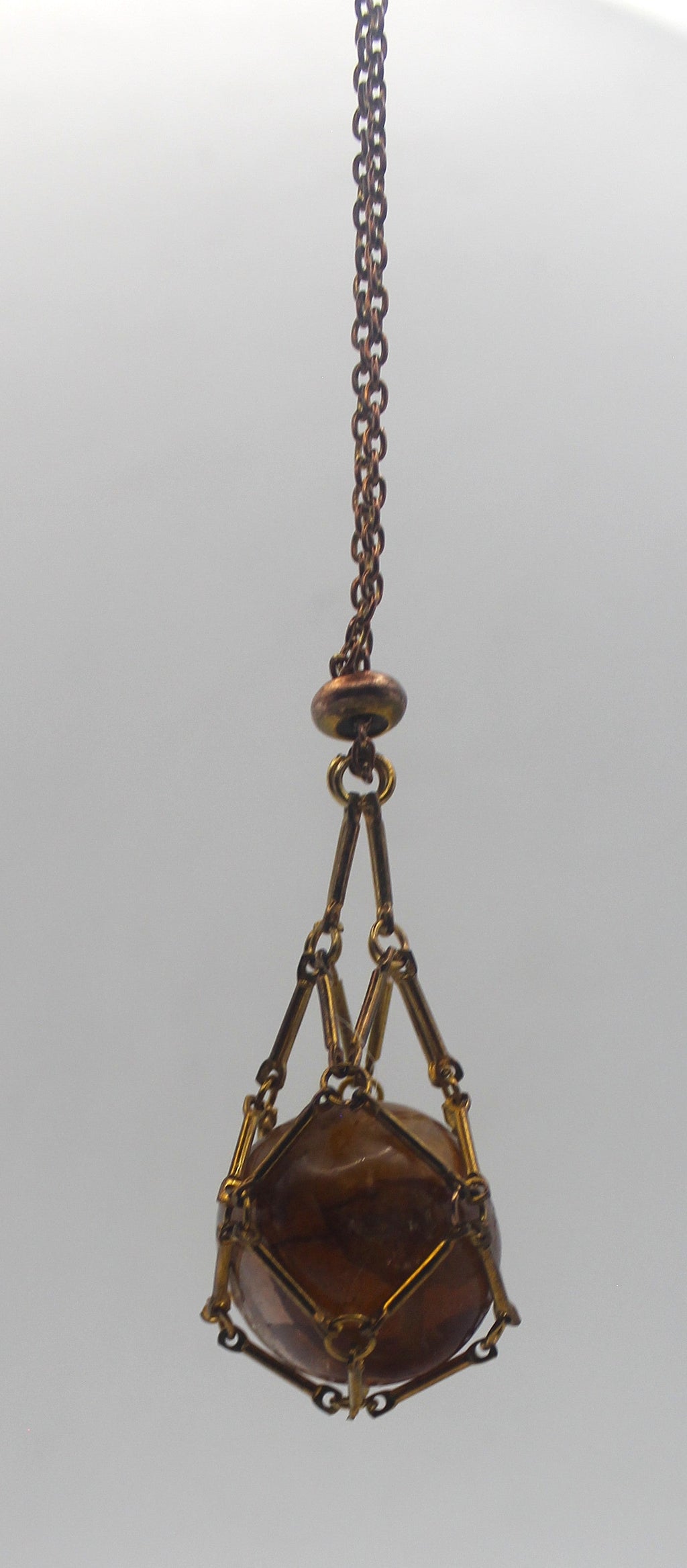 Metal Crystal Cage Necklace | | Wiccan Center