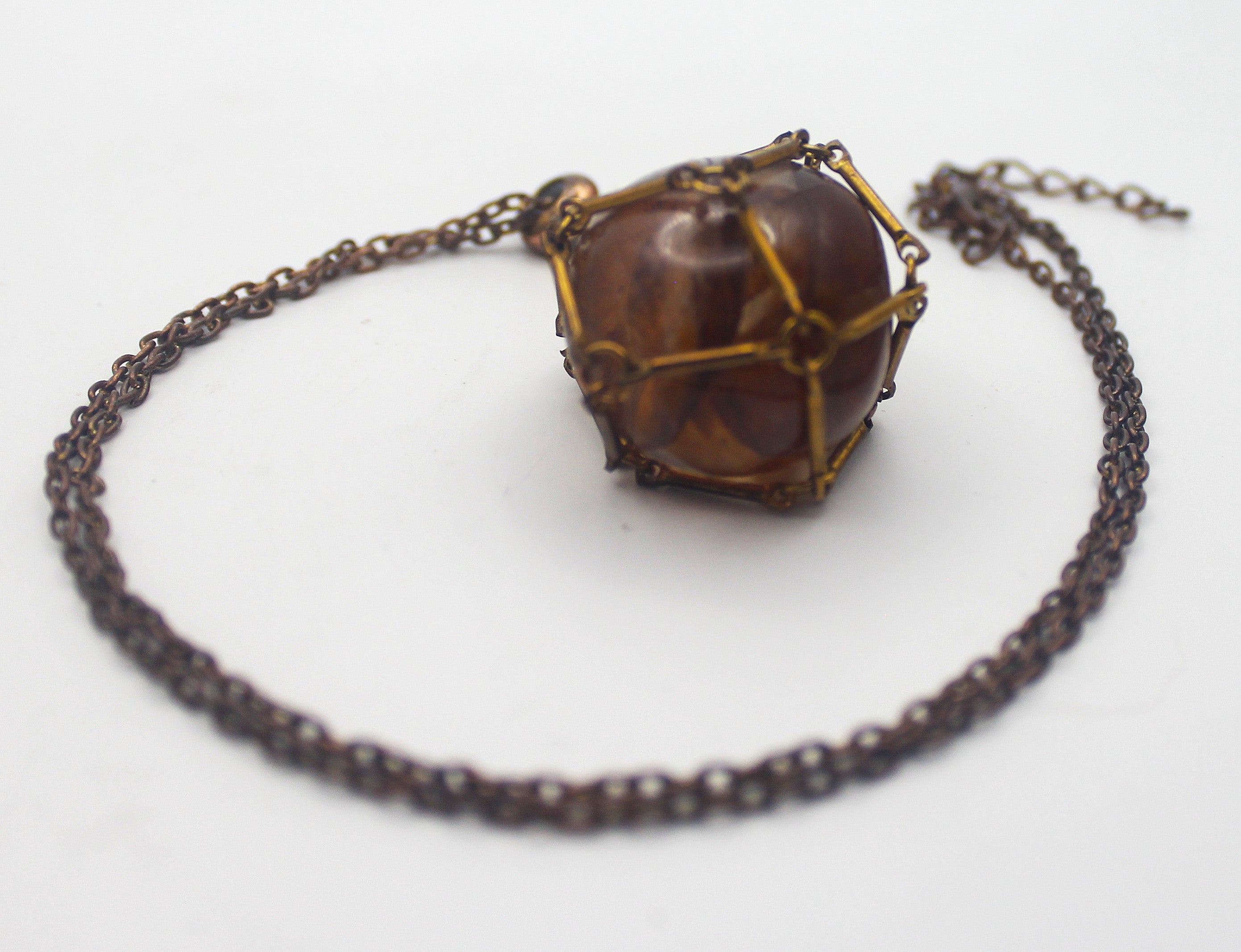 Metal Crystal Cage Necklace | | Wiccan Center