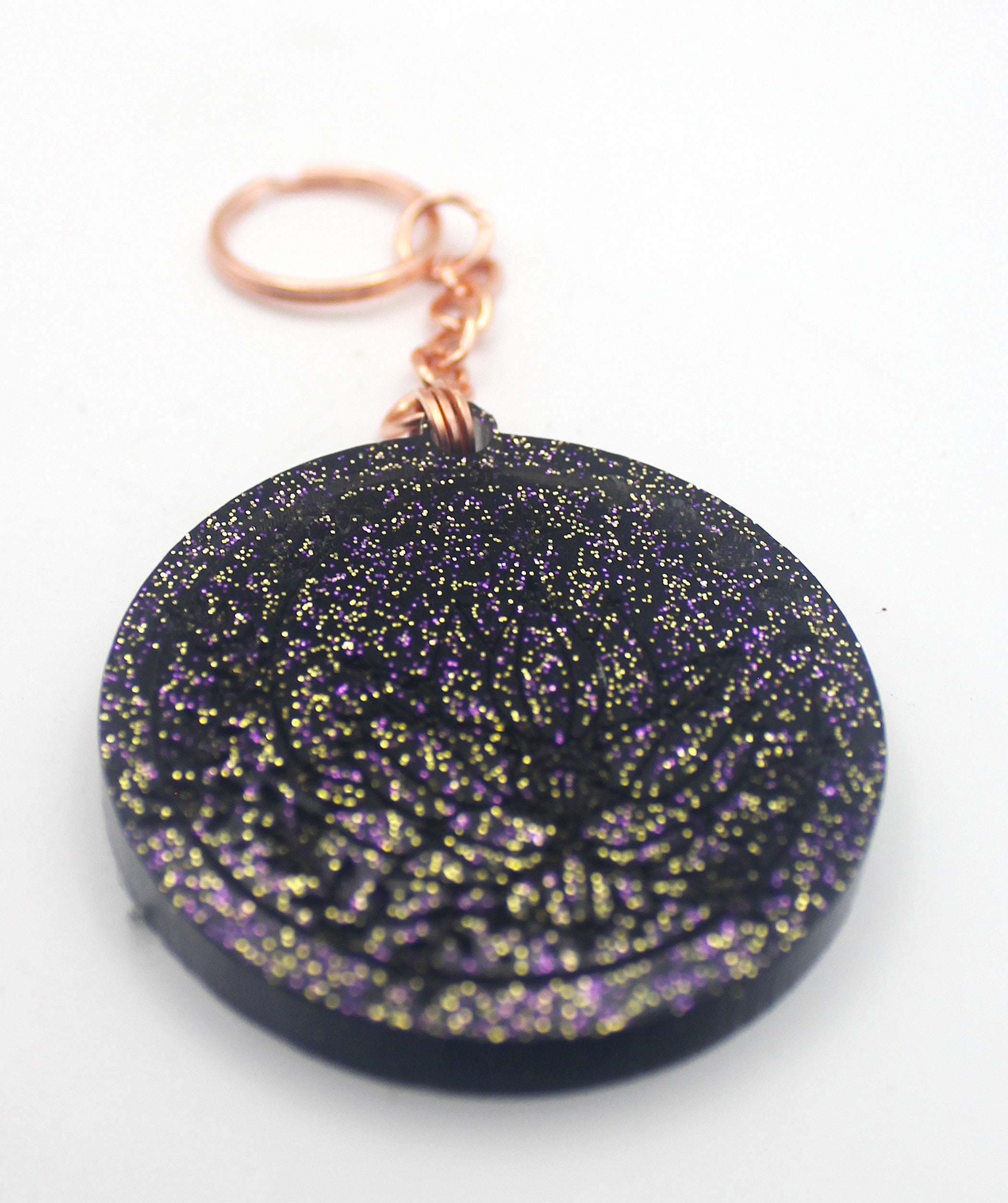 Resin Moon and Crystals Keychain | | Wiccan Center