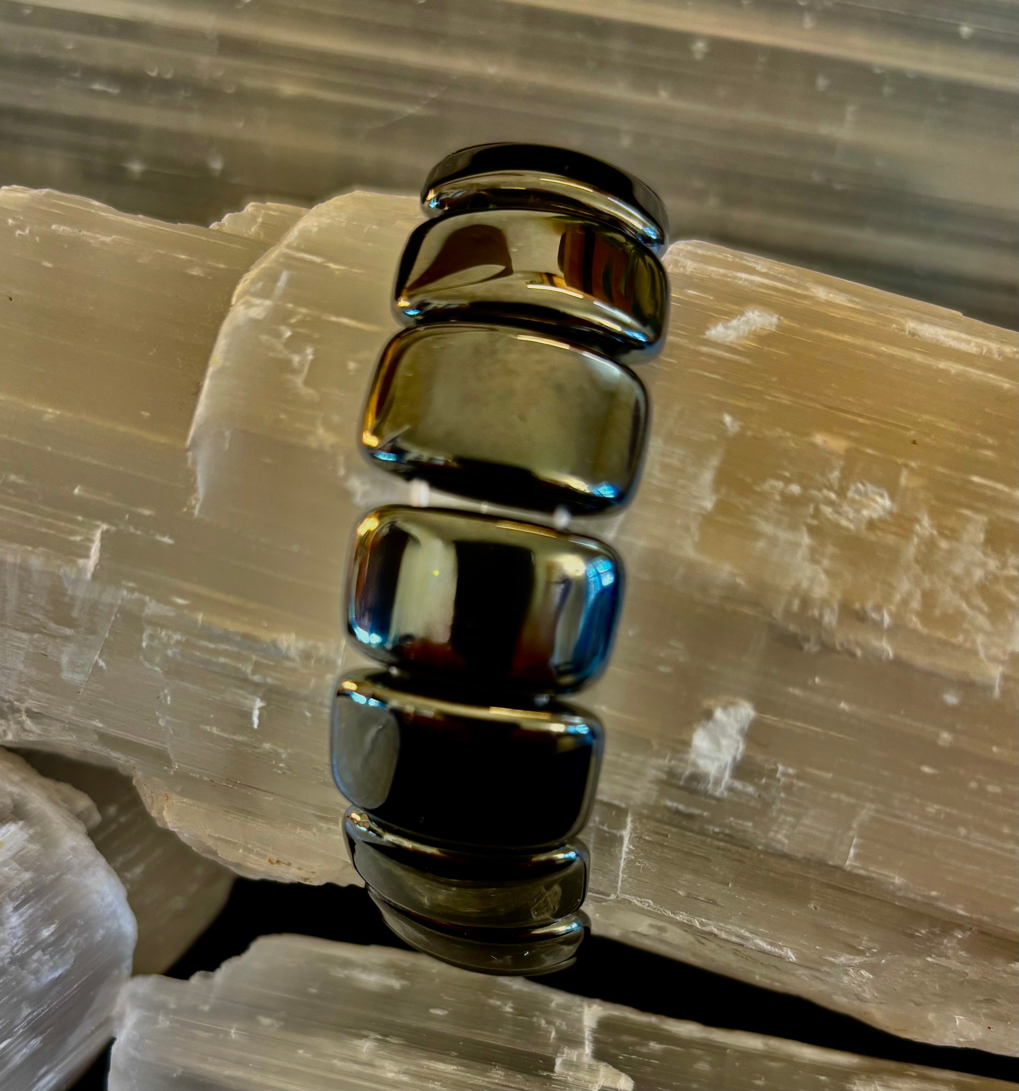 ⚡ Titan Strength Elliptical Bracelet — Grounded Confidence Energy (Larger Wrists) | | Wiccan Center