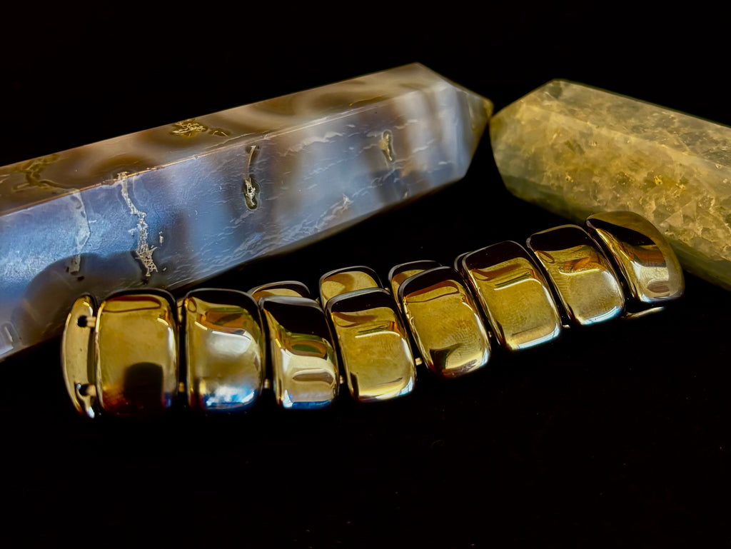 ⚡ Titan Strength Elliptical Bracelet — Grounded Confidence Energy (Larger Wrists) | | Wiccan Center