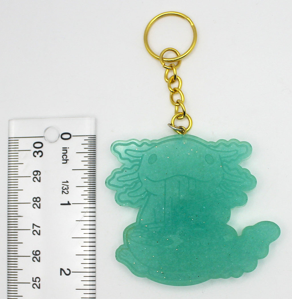 Resin Axolotl Eating Ramen Keychain | | Wiccan Center