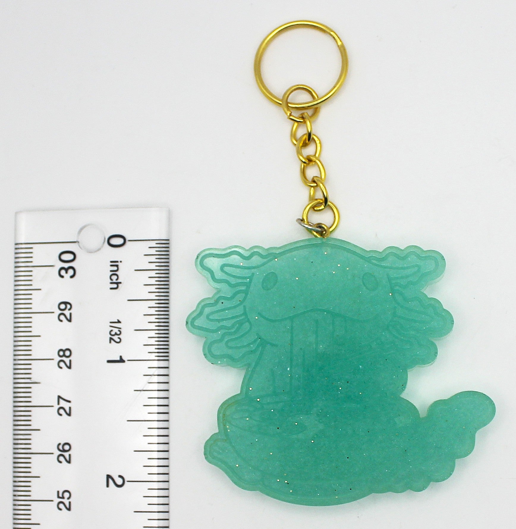 Resin Axolotl Eating Ramen Keychain | | Wiccan Center