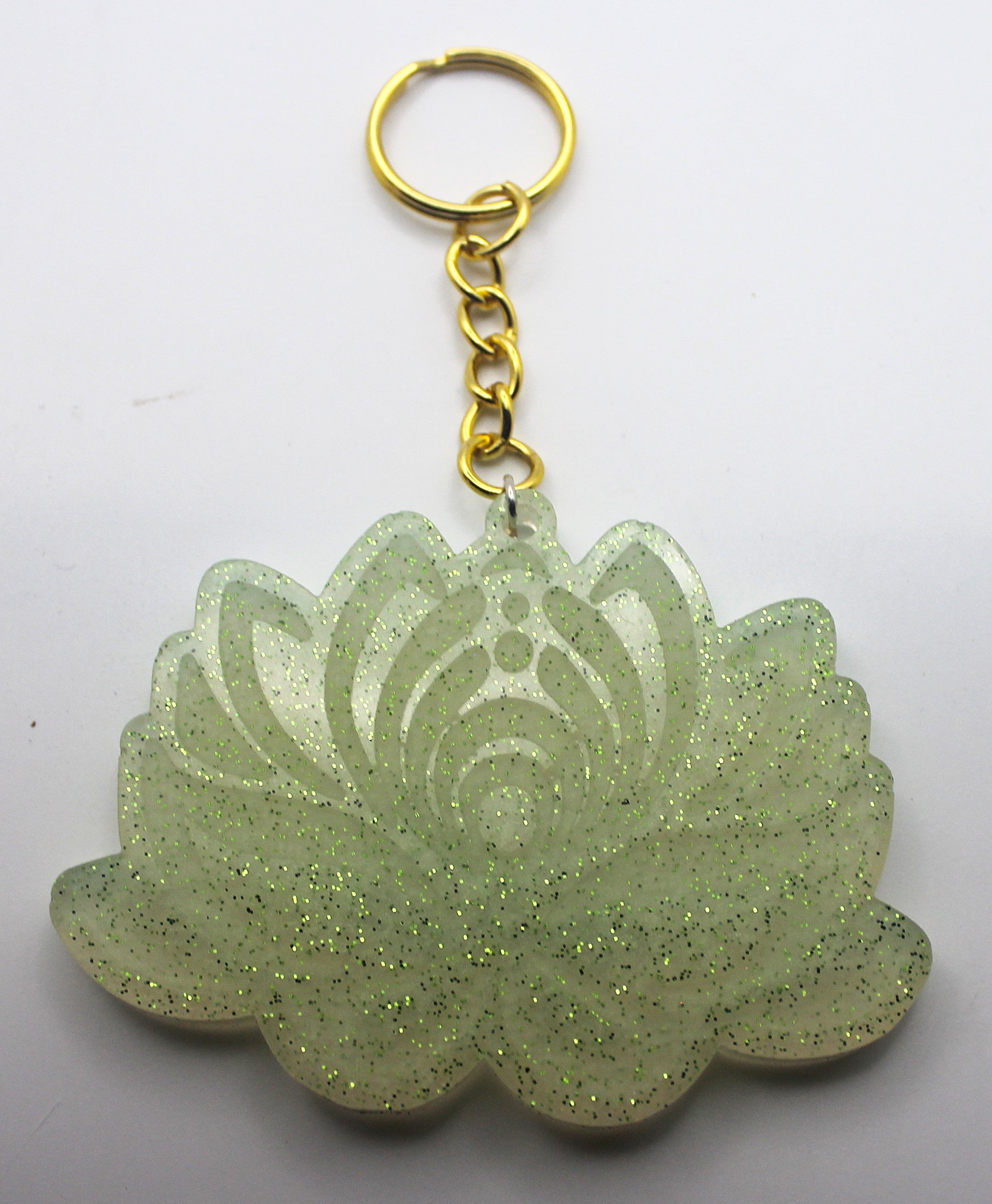 Resin Lotus Flower Keychain | | Wiccan Center