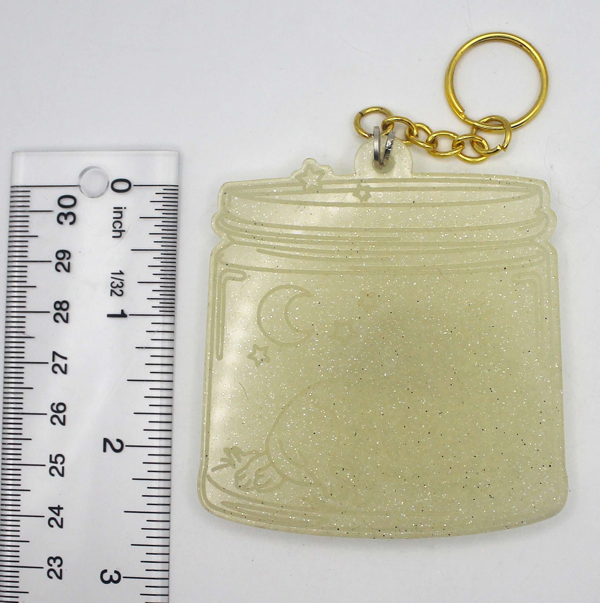 Resin Sleeping Cats Jar Keychain | | Wiccan Center