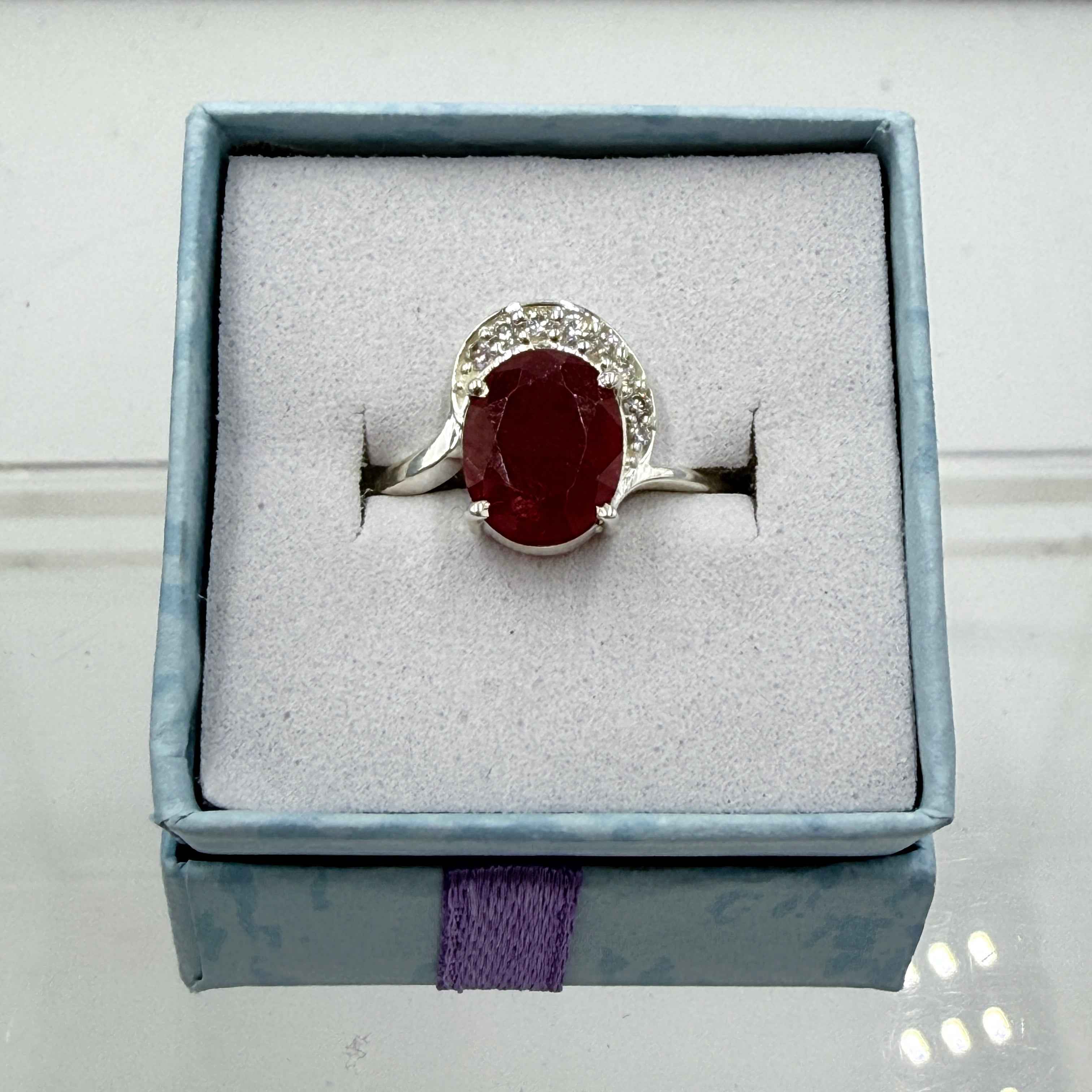 Sterling Silver Wave Ruby Ring - Size 9 - Passionate, Vital & Empowering | Rings | Wiccan Center