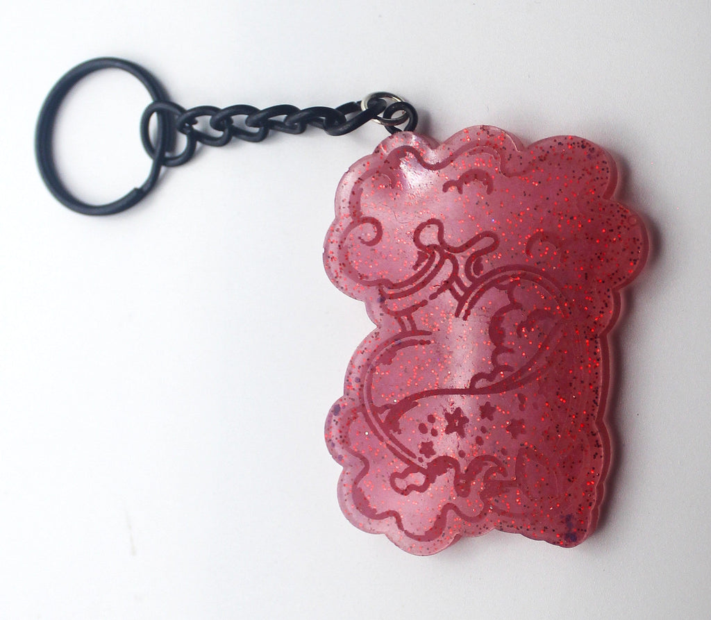 Resin Love Potion Keychain | | Wiccan Center