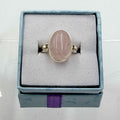 Sterling Silver Oval Rose Quartz - Size 5 - Loving, Soothing & Heart Opening | Rings | Wiccan Center