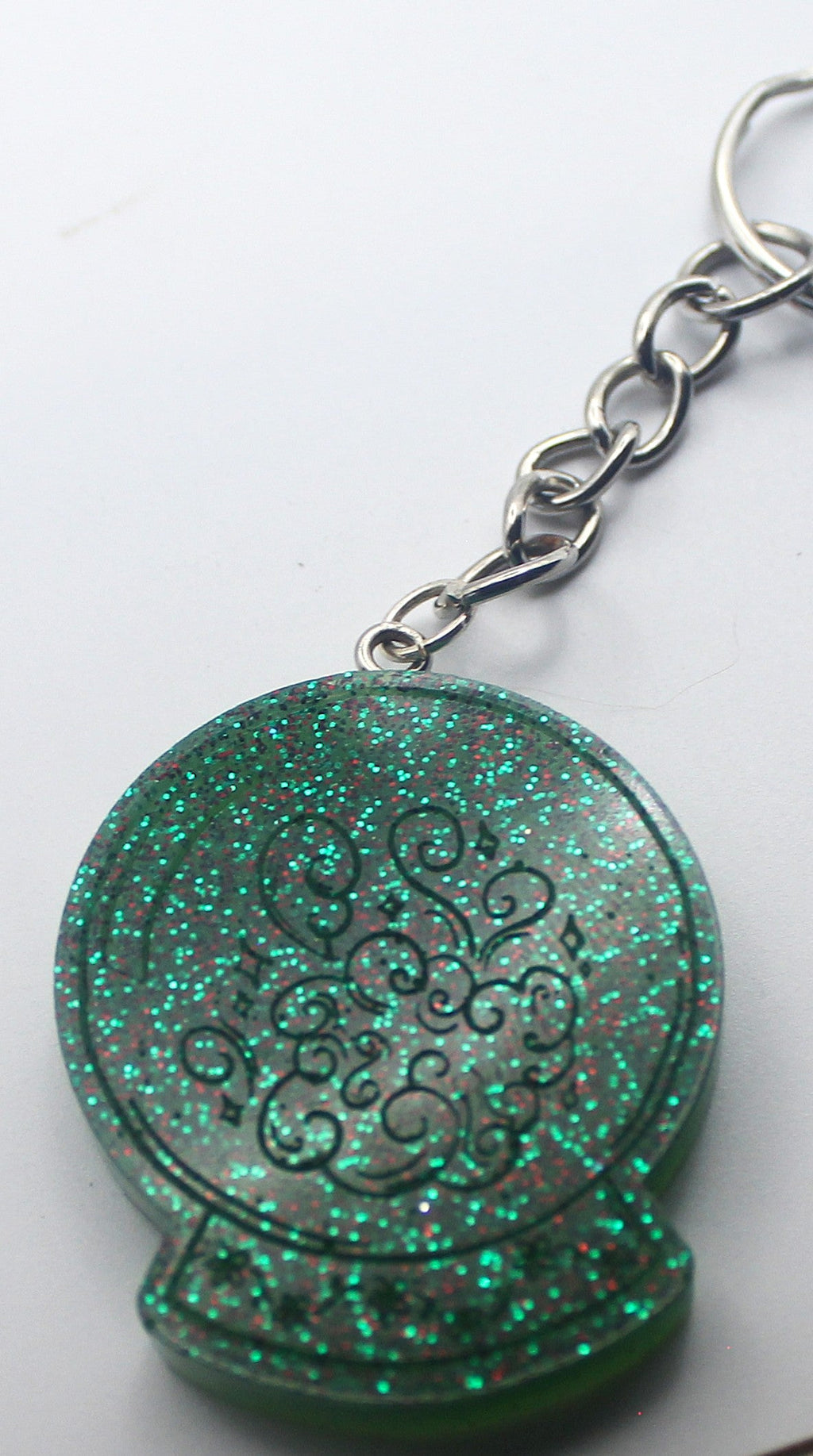 Resin Crystal Ball Keychain | | Wiccan Center