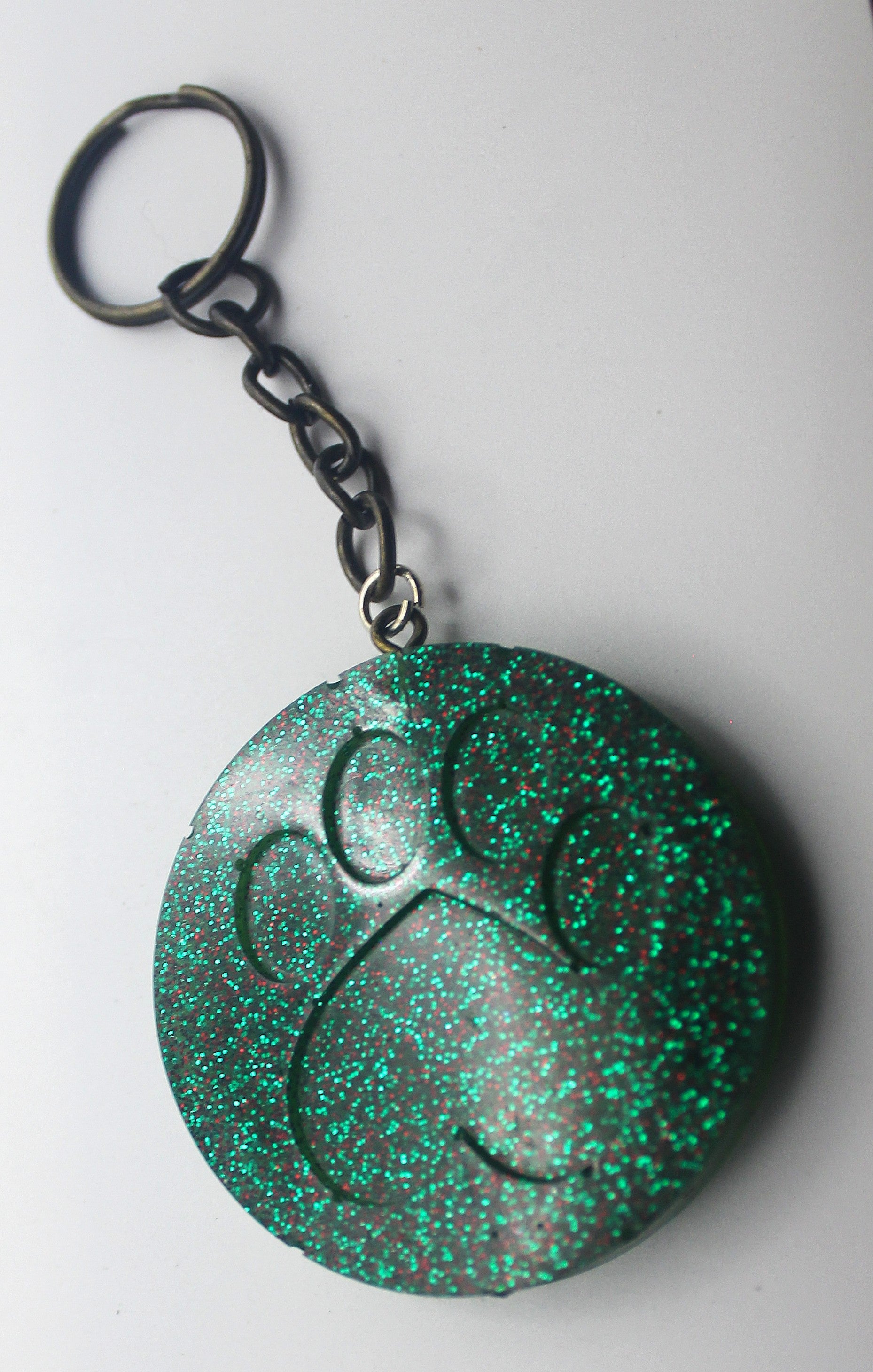 Resin Pawprint Keychain | | Wiccan Center