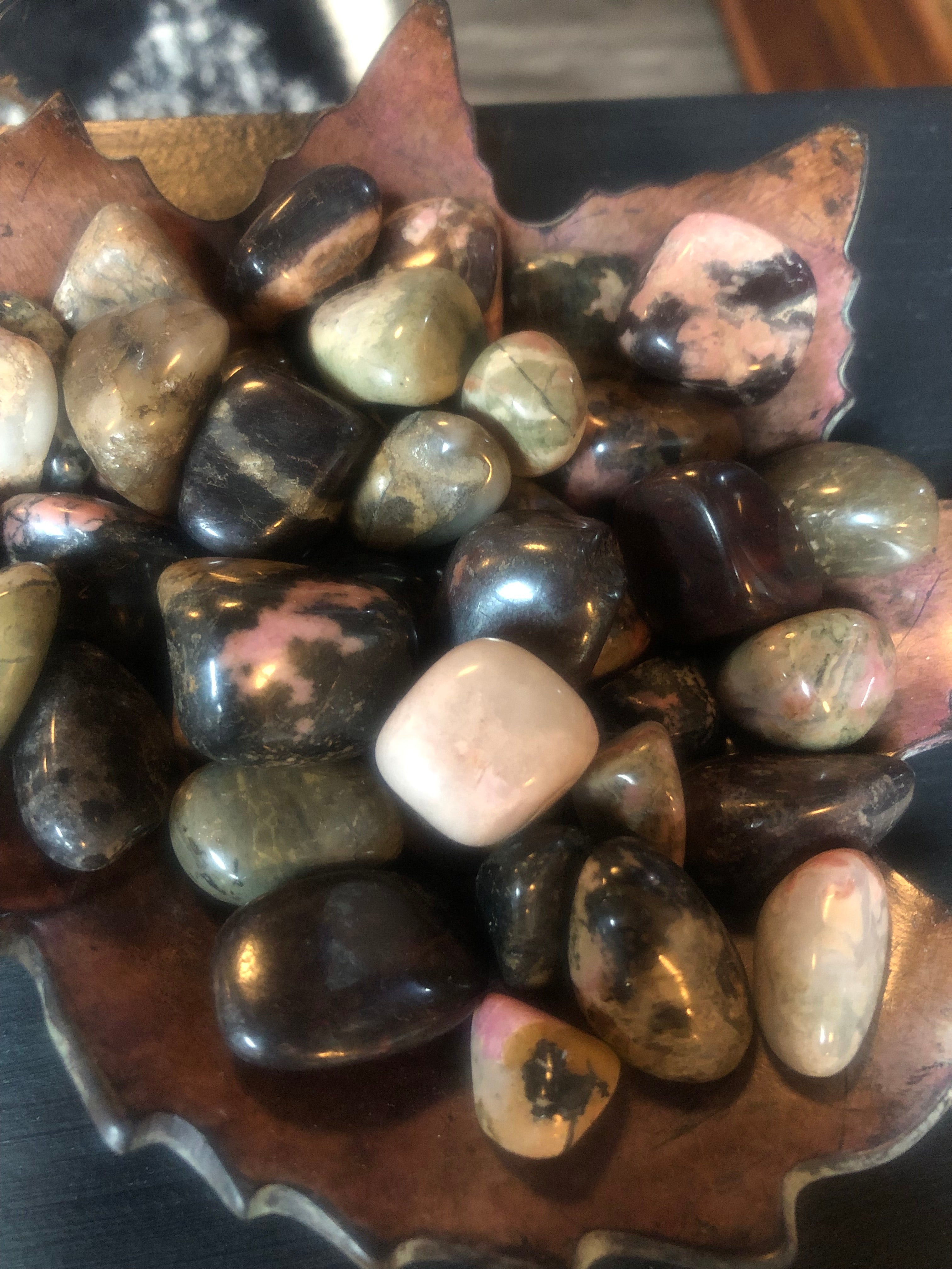Rhodonite Tumbled Stone | | Wiccan Center