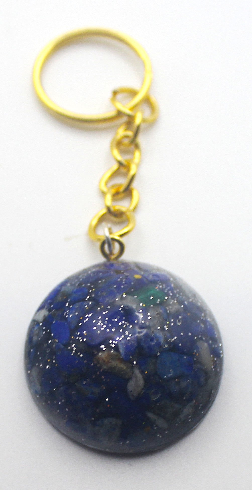 Resin Lapis Lazuli Chip Keychain | | Wiccan Center