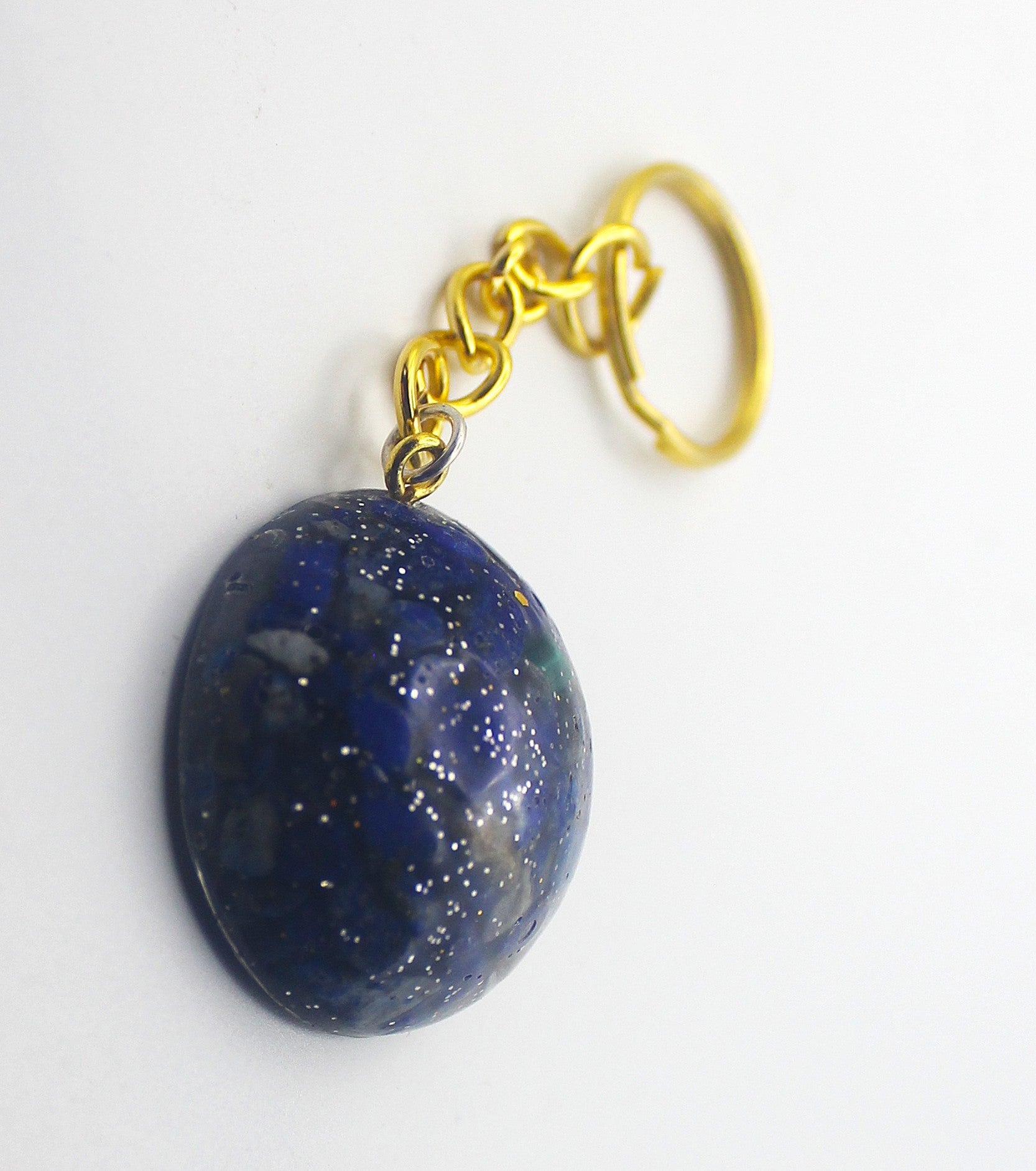 Resin Lapis Lazuli Chip Keychain | | Wiccan Center